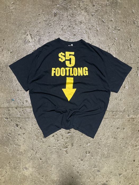 Vintage Crazy Y2k 5 Footlong Funny Sex Pornstar Parody Humor Tee Grailed