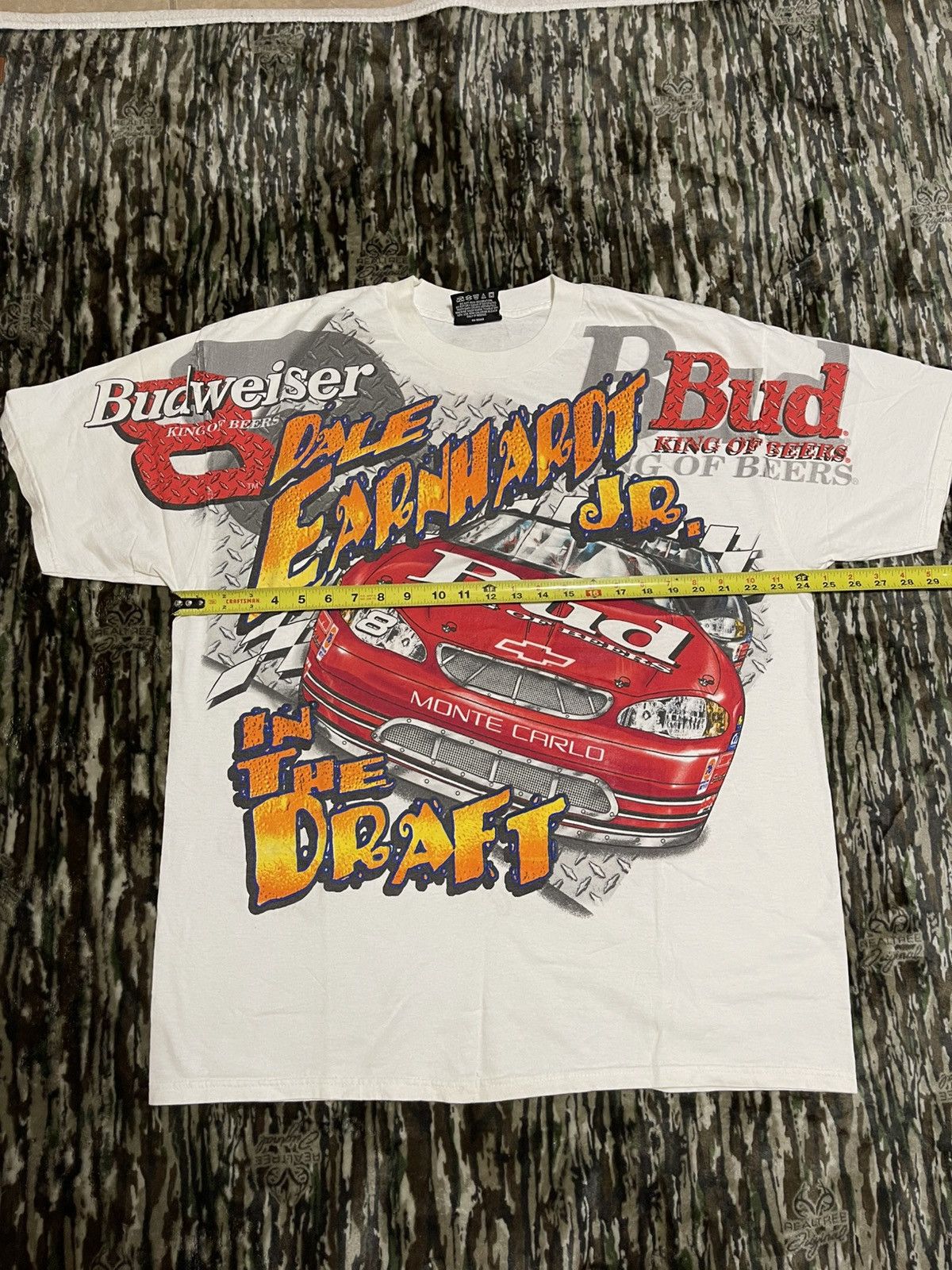 Chase Authentics Budweiser Dale Earnhardt Jr. Monte Carlo NASCAR tee #vintage Size US L / EU 52-54 / 3 - 3 Thumbnail