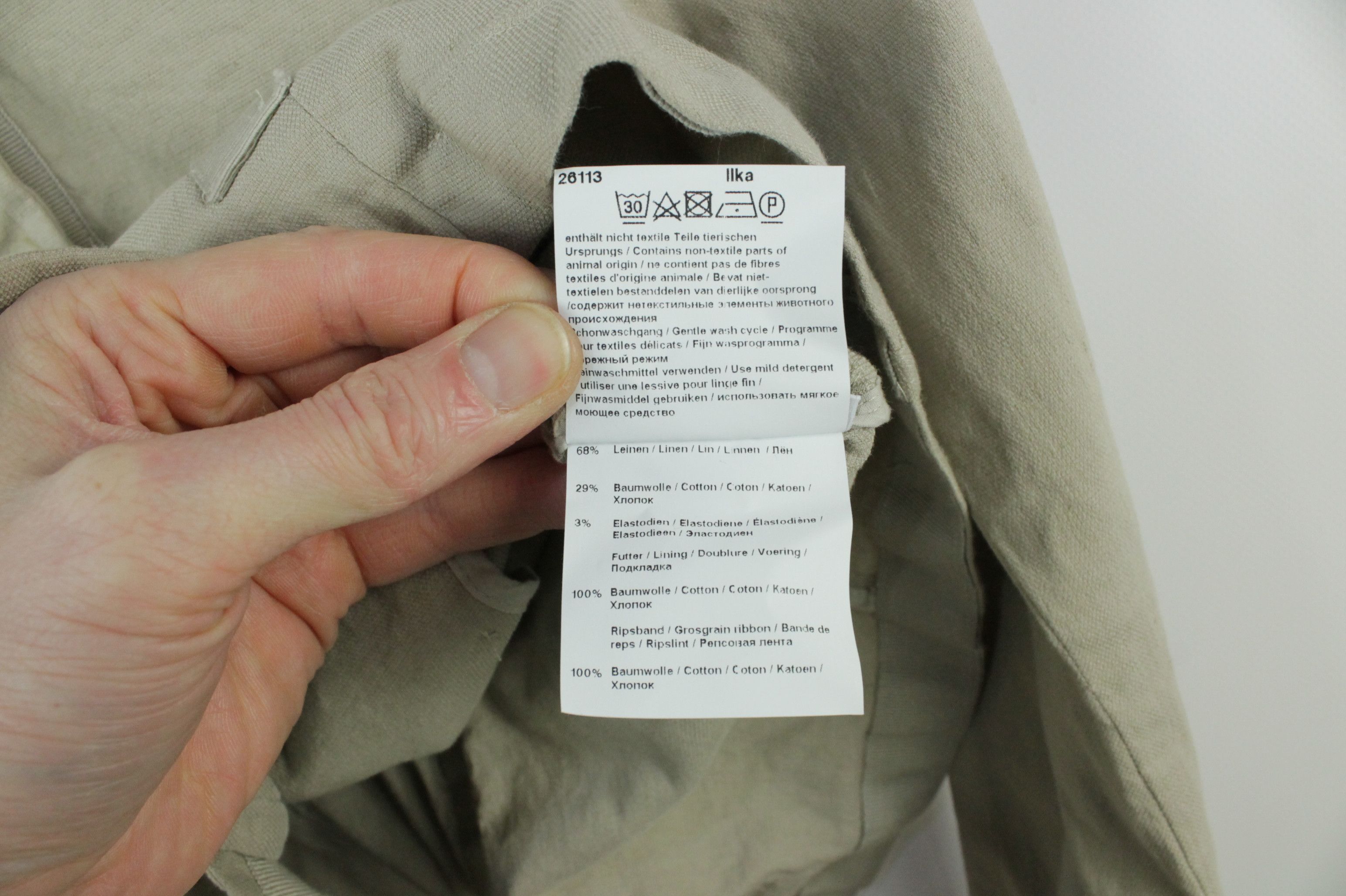 Annette Gortz Annette Gortz Ilka Beige Cotton Linen Stretch Light Jacket Size S / US 4 / IT 40 - 9 Thumbnail