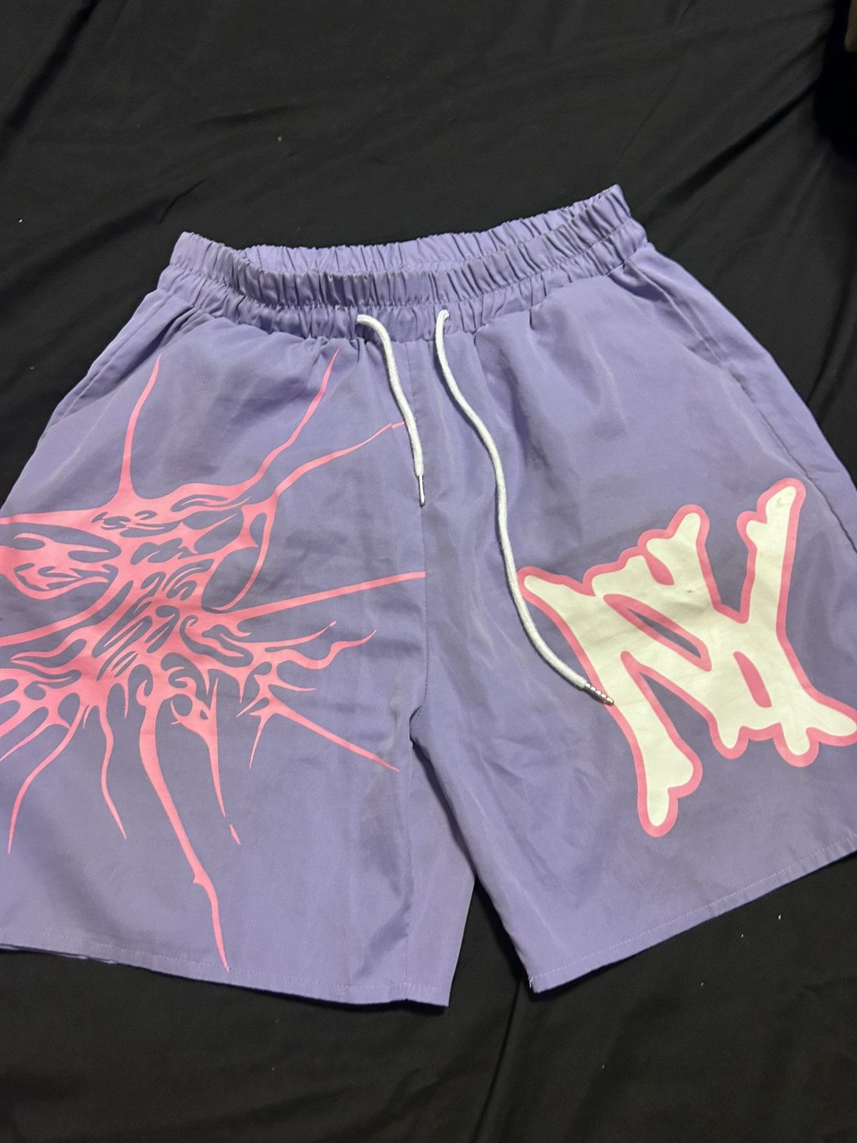 Japanese Brand Purple Romwe NY Shorts Size US 32 / EU 48 - 1 Thumbnail