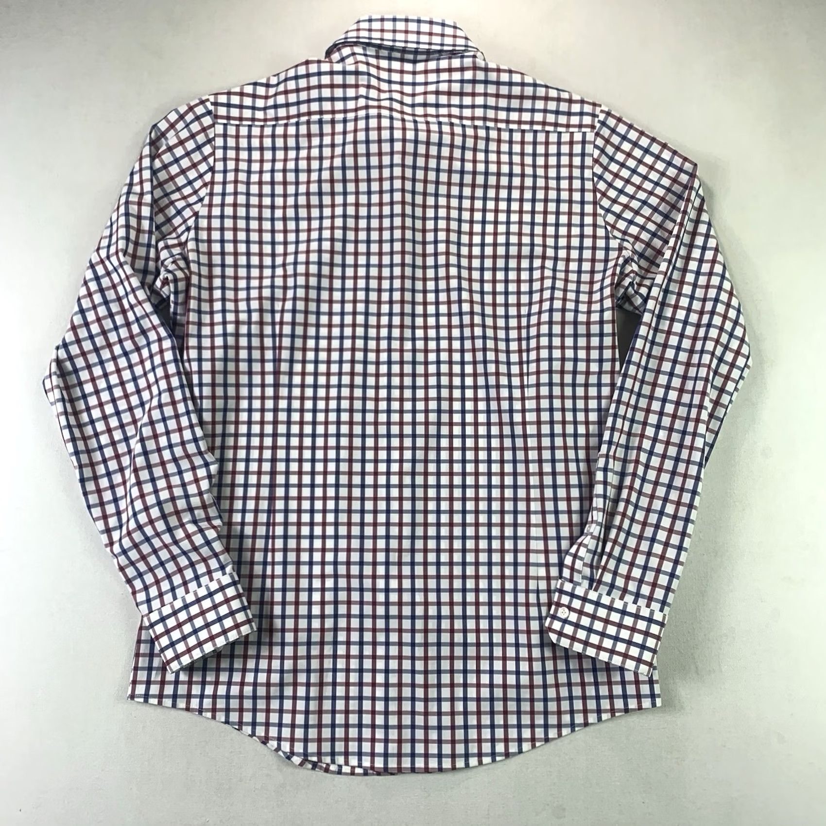 Mizzen+Main Mizzen+Main Leeward Shirt Men’s XL Trim Fit Blue Red Check Performance Casual Business All Seasons Breathable Stretch Button-Up Size US XL / EU 56 / 4 - 7 Thumbnail