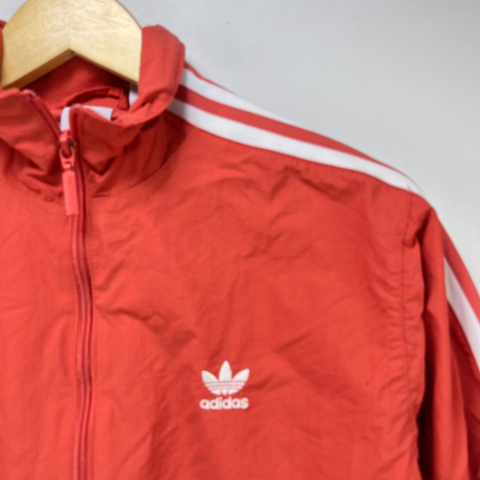 Adidas Adidas Trefoil Zip-Up Windbreaker Jacket Womens Small pink Size S / US 4 / IT 40 - 3 Thumbnail