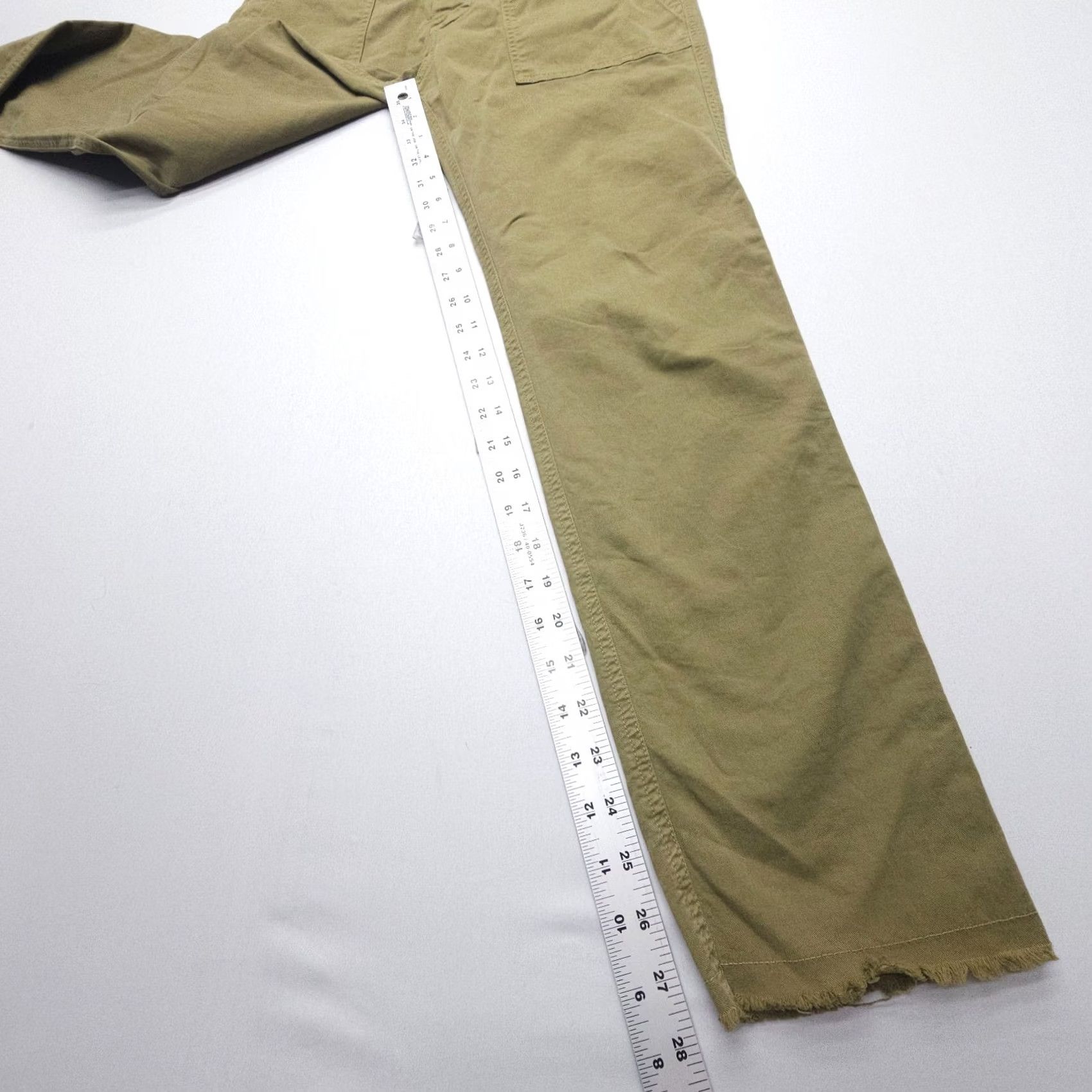 Nili Lotan Nili Lotan Jenna Cropped Pants Military Green Stretch Twill Size 2 Regular Inseam 28 in EUC Size 26" / US 2 / IT 38 - 5 Thumbnail