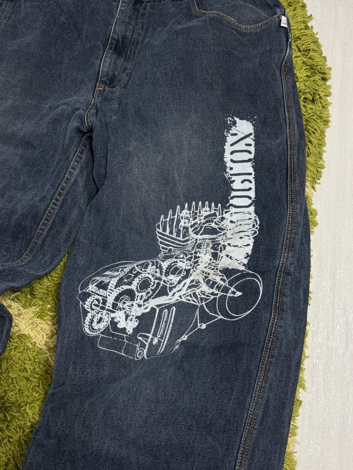 JNCO × Japanese Brand × Wu-Tang Clan Vintage baggy johny blaze jeans very rare skate jeans Size US 40 / EU 56 - 3 Thumbnail