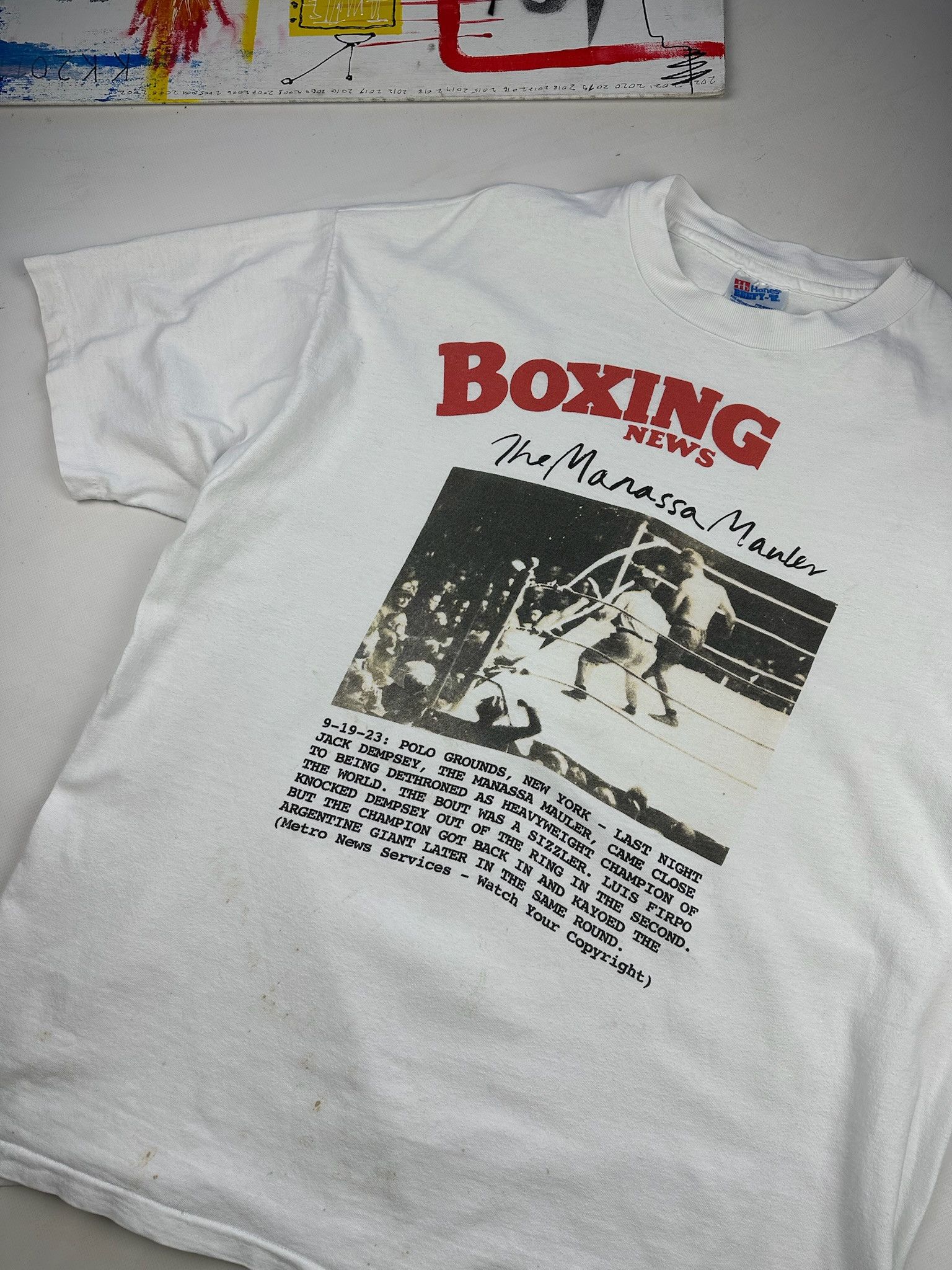 Rap Tees Vintage Jack Dempsey like Muhammad Ali Mike Tyson Boxing tee Size US XL / EU 56 / 4 - 7 Thumbnail