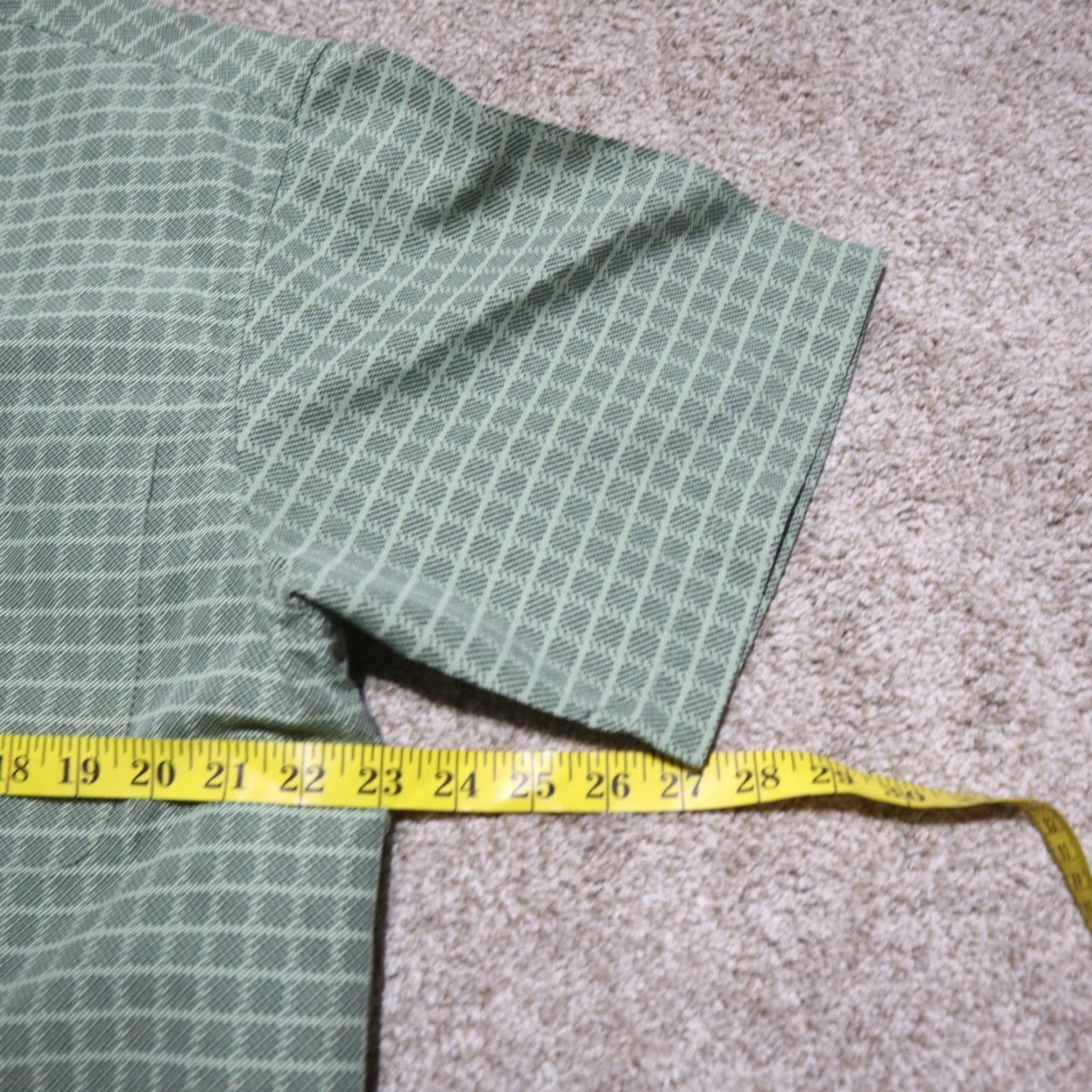 Vintage Saddlebred Shirt Men L Green Short Sleeve Button-Up Size US L / EU 52-54 / 3 - 5 Thumbnail