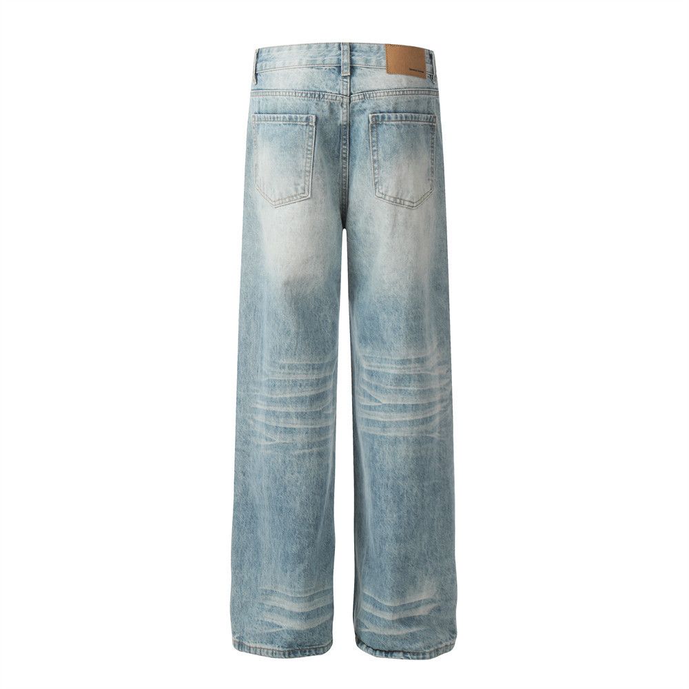 Japanese Brand × Jean Men's high street punk retro distressed gradient loose jeans Size US 32 / EU 48 - 3 Thumbnail