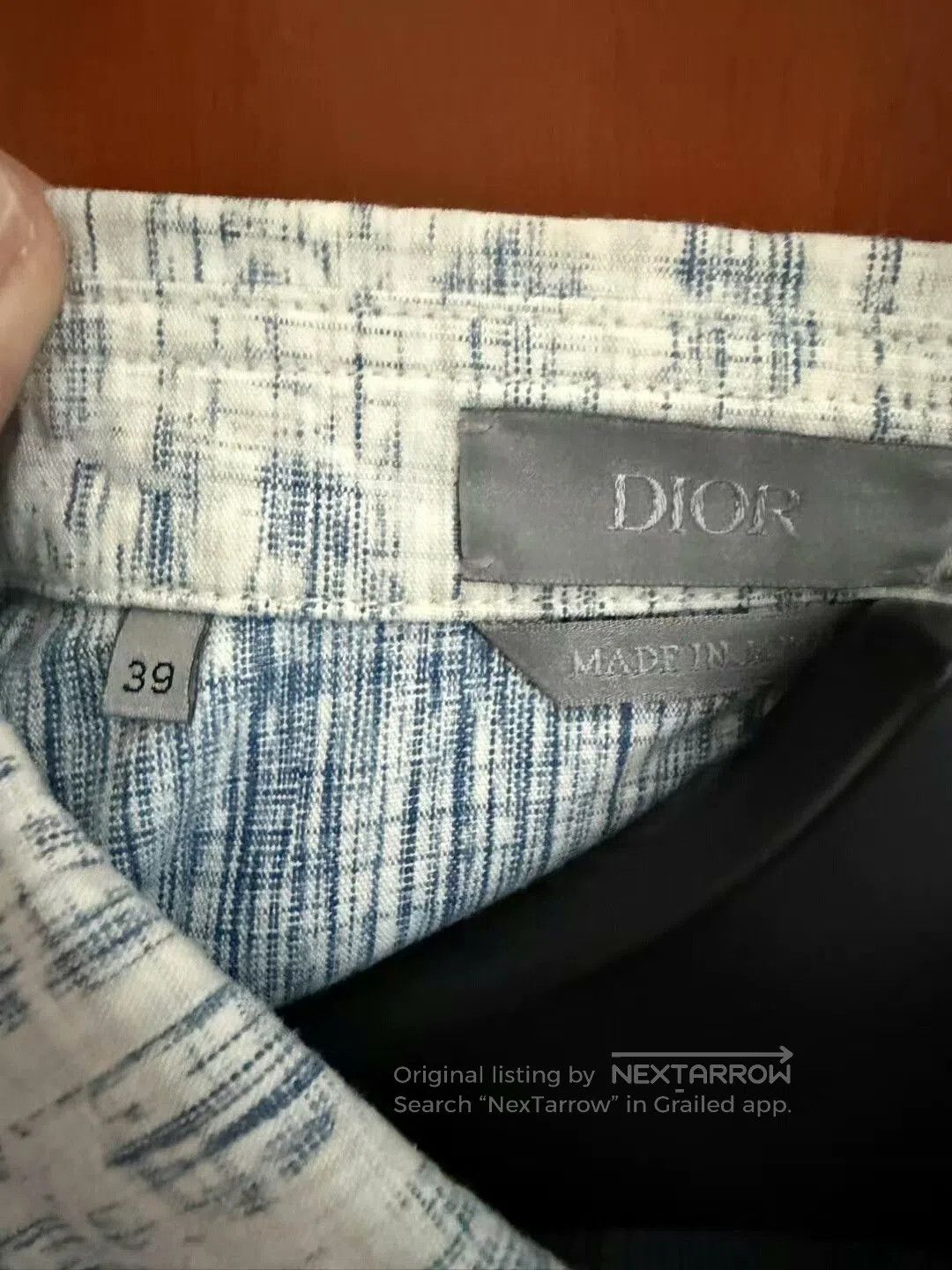 Dior dior blue and white logo shirt. Size US L / EU 52-54 / 3 - 2 Thumbnail