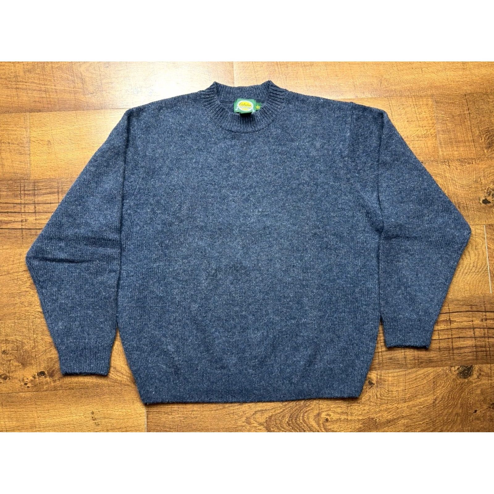 Vintage Cabela'S Vintage Ragg Crewneck Pullover Blue Wool Sweater Large Size US L / EU 52-54 / 3 - 2 Thumbnail