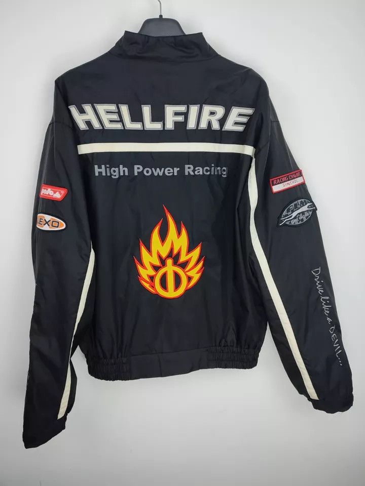Vintage Vintage Polo Power Racing Hell Fire 90s Men's Motorcycle Size US XXL / EU 58 / 5 - 15 Thumbnail