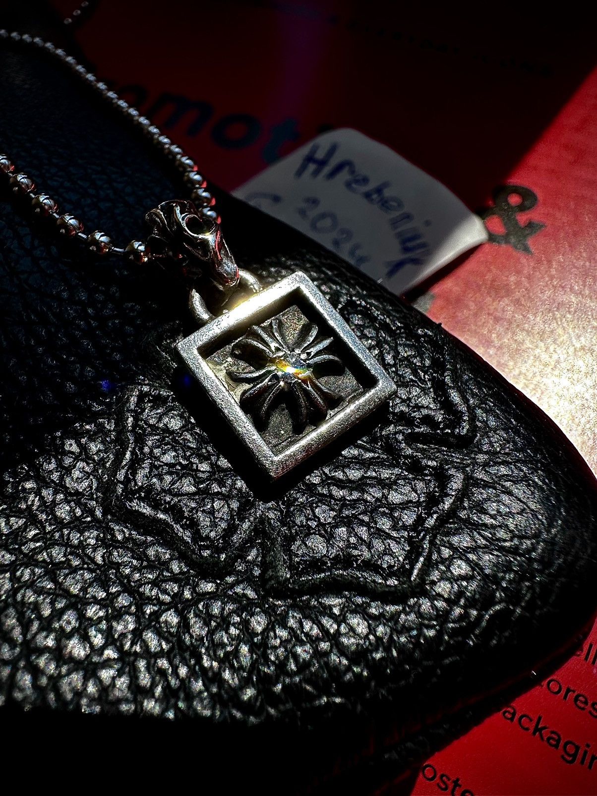 Chrome Hearts 💎 Chrome Hearts Diamond CH Framed Pendant Top