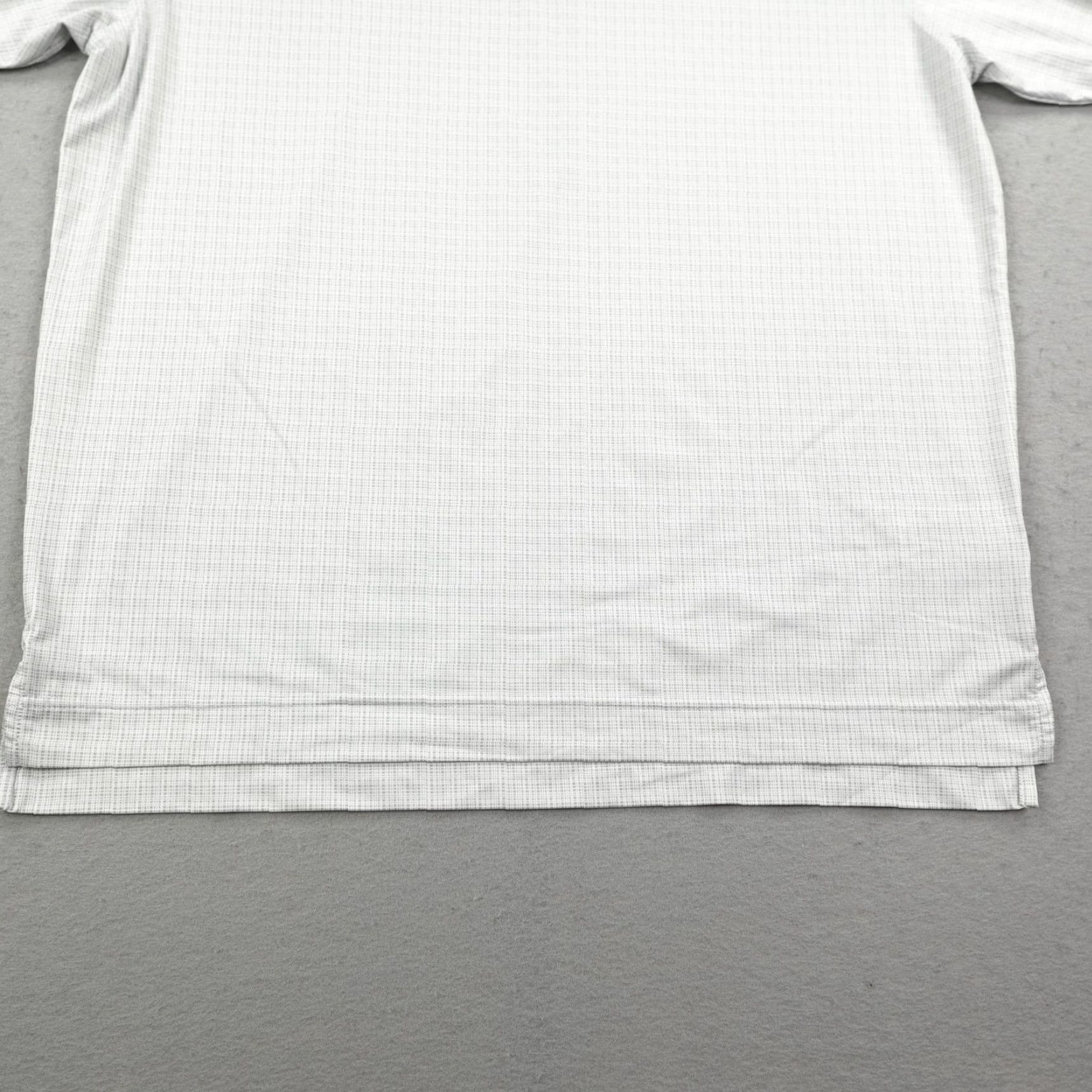 Footjoy FootJoy Polo Shirt Mens Large Gray White Performance Golf Golfer Flex Grid Print Size US L / EU 52-54 / 3 - 3 Thumbnail