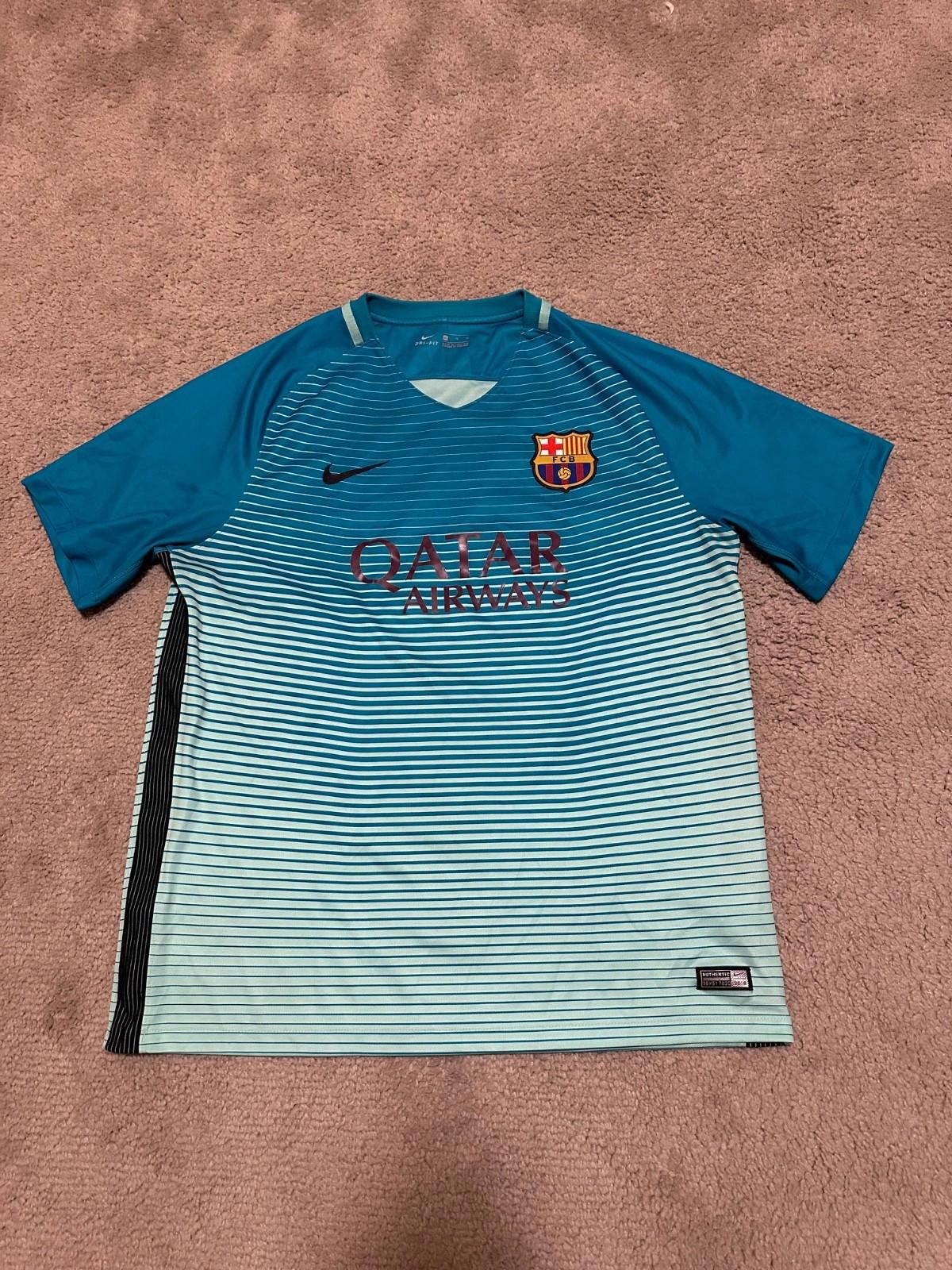 Nike Nike Fc Barcelona 2016/17 3rd Football Shirt Soccer Jersey Size US XL / EU 56 / 4 - 1 Thumbnail