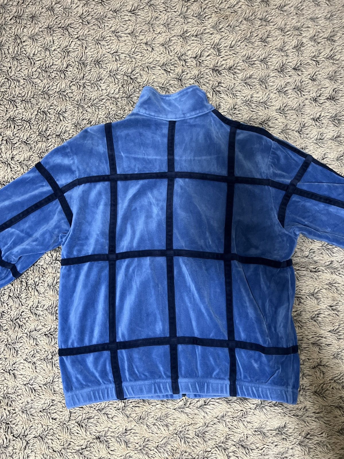 Supreme Supreme Grid Taping Velour Jacket Size US S / EU 44-46 / 1 - 2 Thumbnail