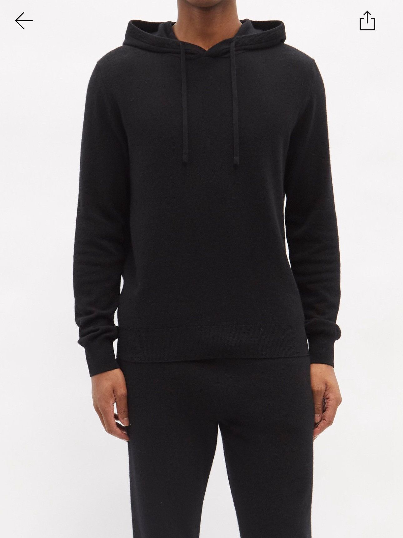 The Row THE ROW 100% CASHMERE BLACK Hoodie | Grailed