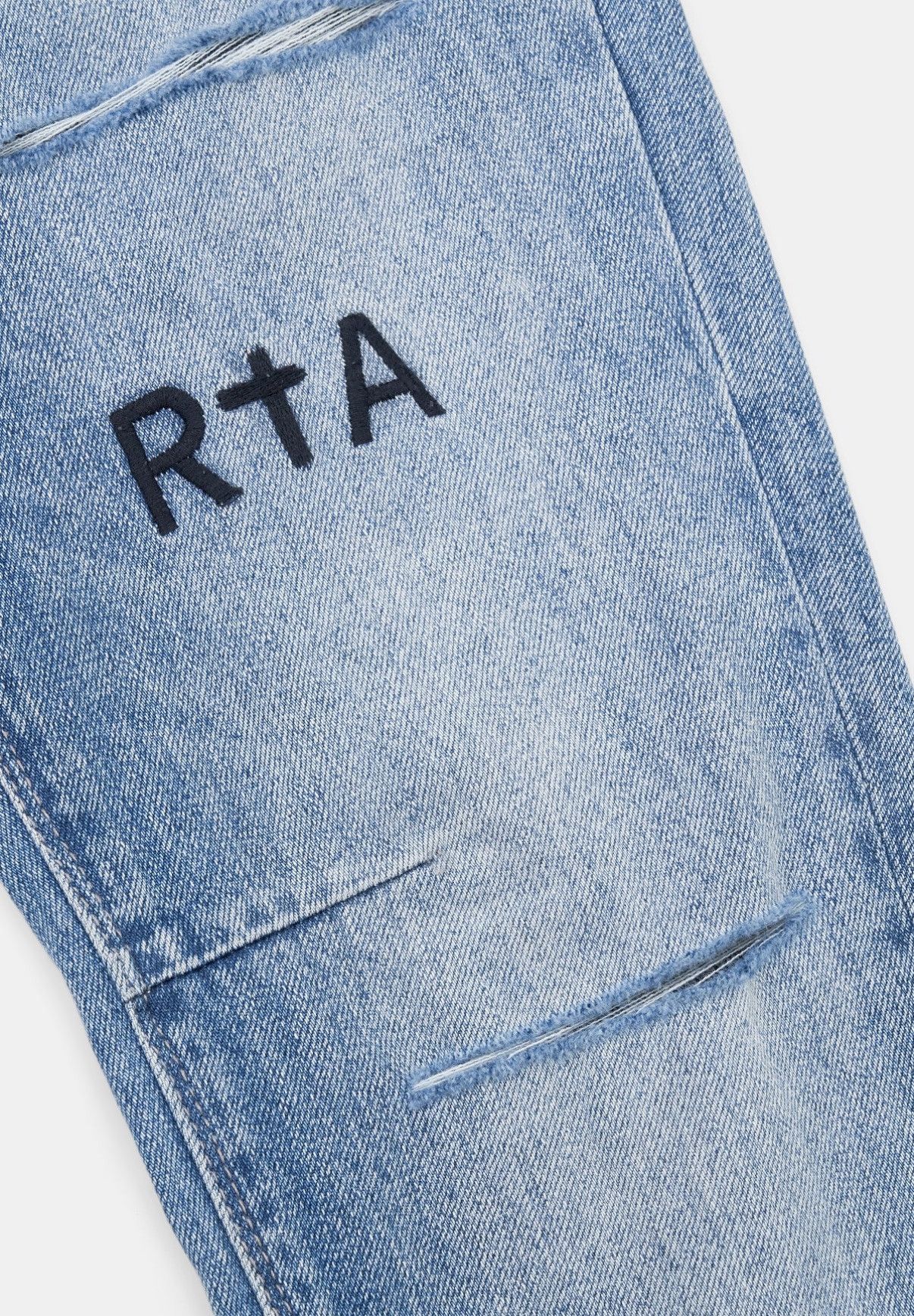 Rta RTA BRYANT | DISTRESSED VINTAGE BLUE DENIM JEANS Size US 28 / EU 44 - 2 Thumbnail