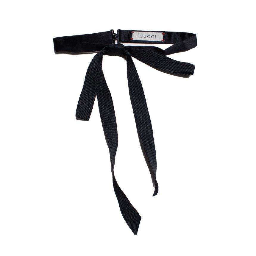 Gucci Gucci, black ribbon chocker Size ONE SIZE - 2 Thumbnail