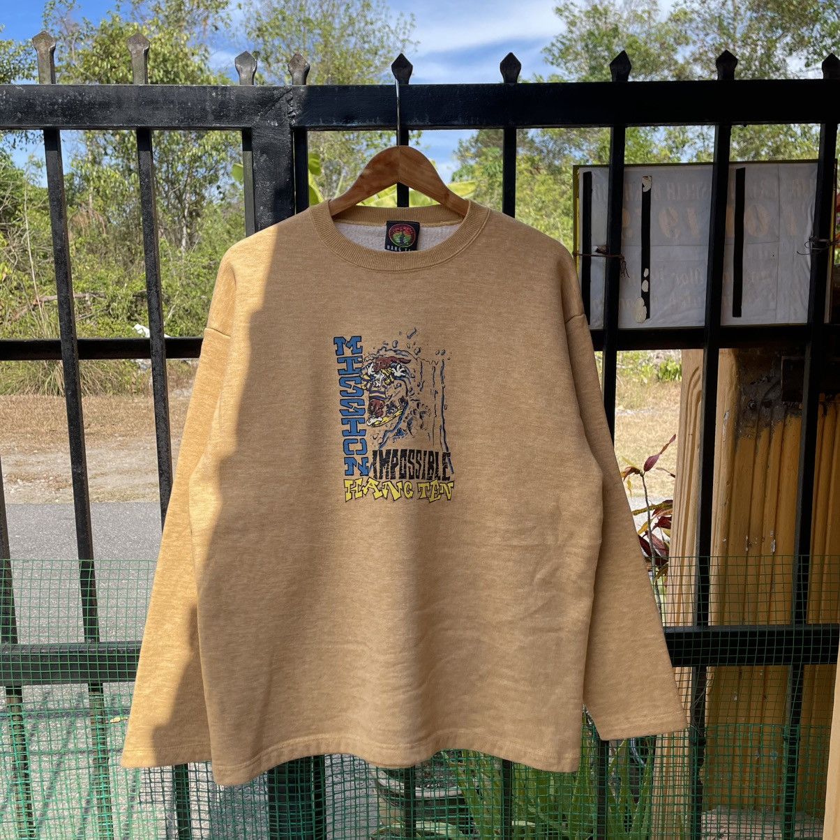 Hang Ten 🔥Vintage 90s Hang Ten Mission Impossible Surf Sweatshirts Size US M / EU 48-50 / 2 - 1 Thumbnail
