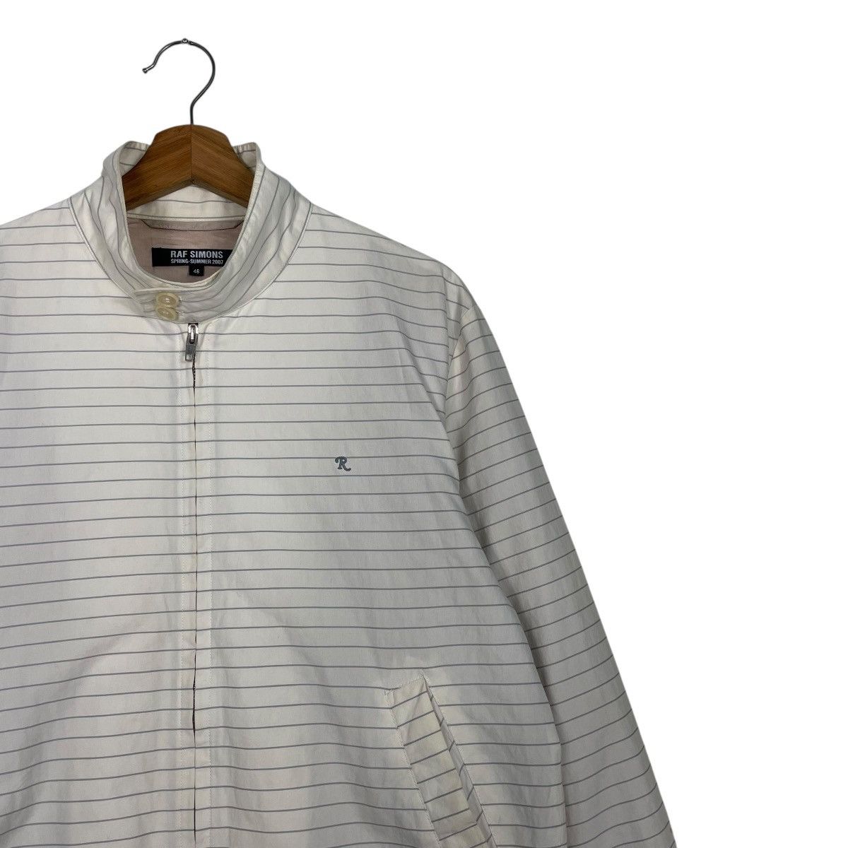 Raf Simons Rare Raf Simons SS07 Stripes Single R Bomber Jacket Size US S / EU 44-46 / 1 - 5 Thumbnail
