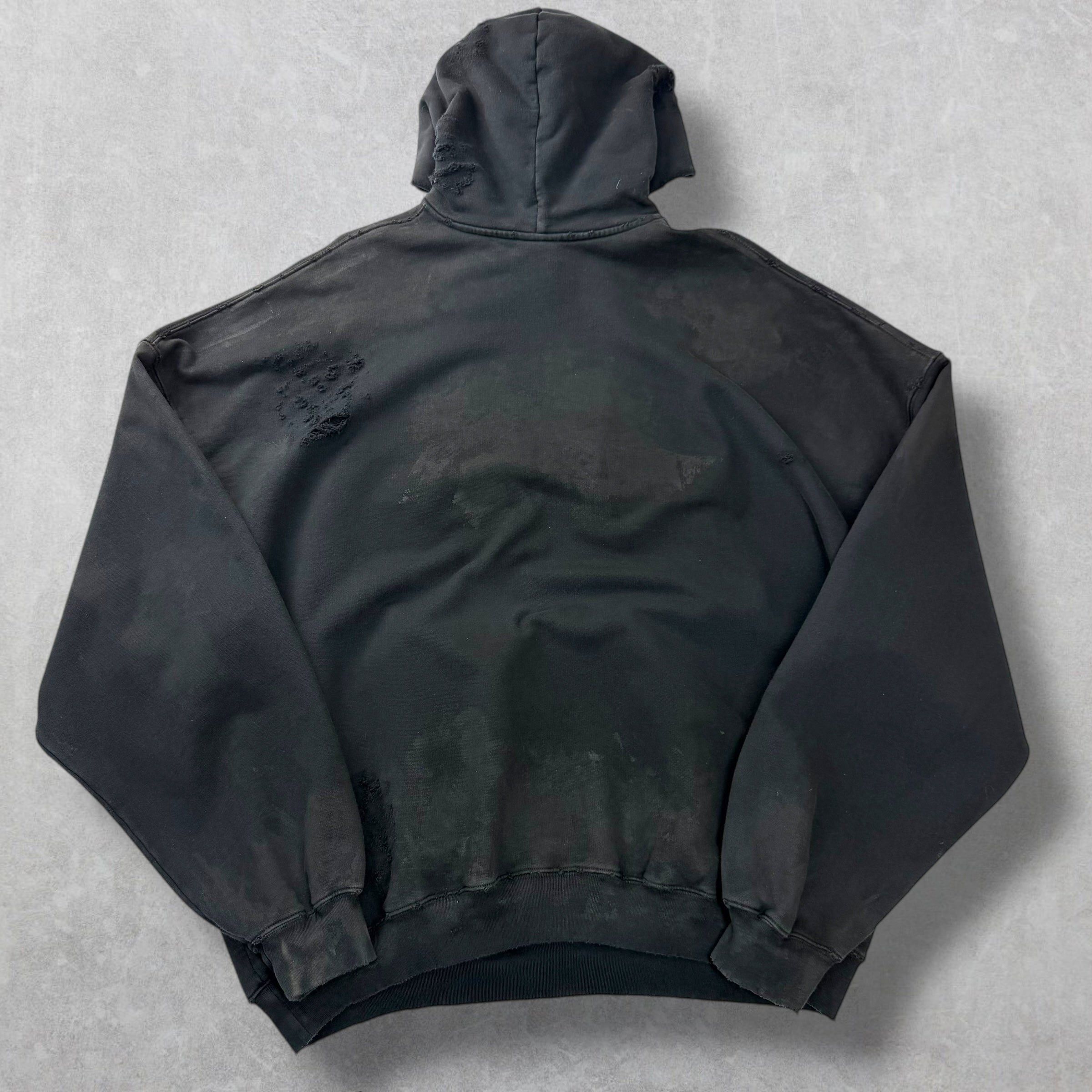 Balenciaga Balenciaga Skater Logo-Appliqué Hoodie 4 (XXL) Size US XXL / EU 58 / 5 - 2 Thumbnail