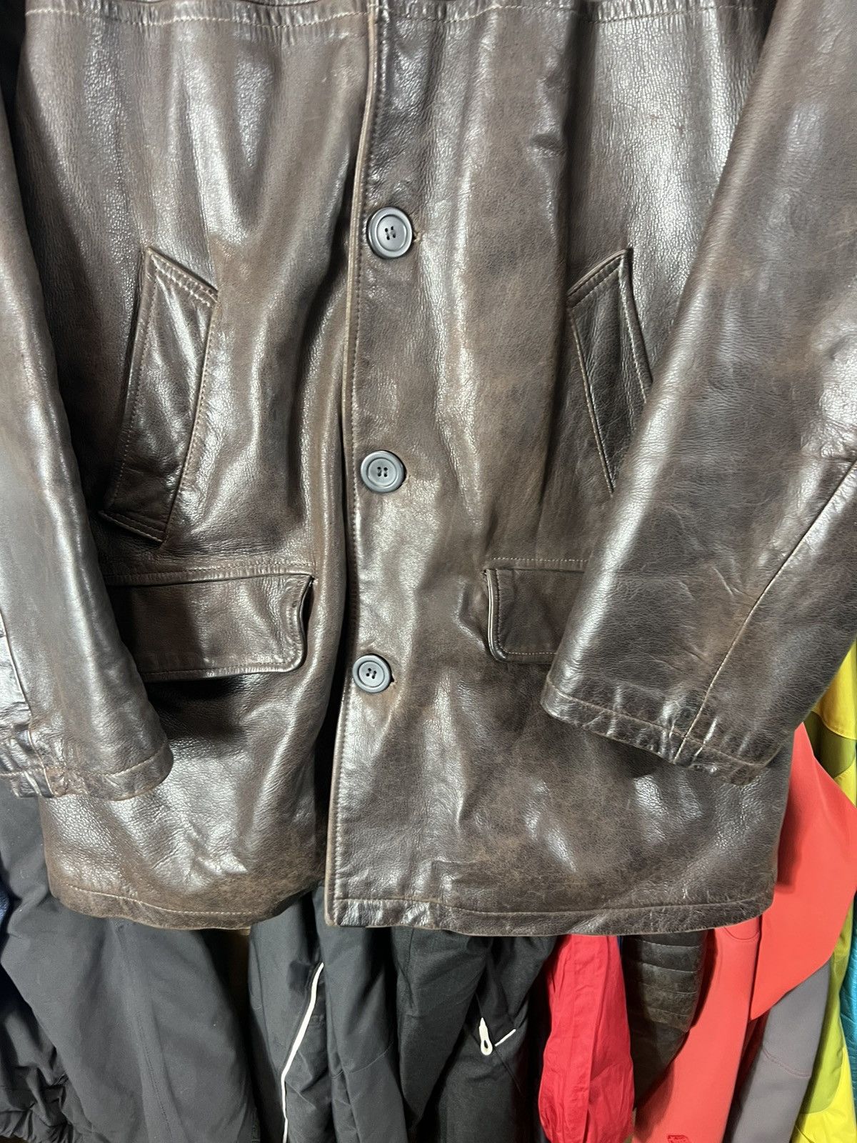 Marlboro Vintage Malboro Fur Leather Hype Y2K Jacket Size US XL / EU 56 / 4 - 5 Thumbnail
