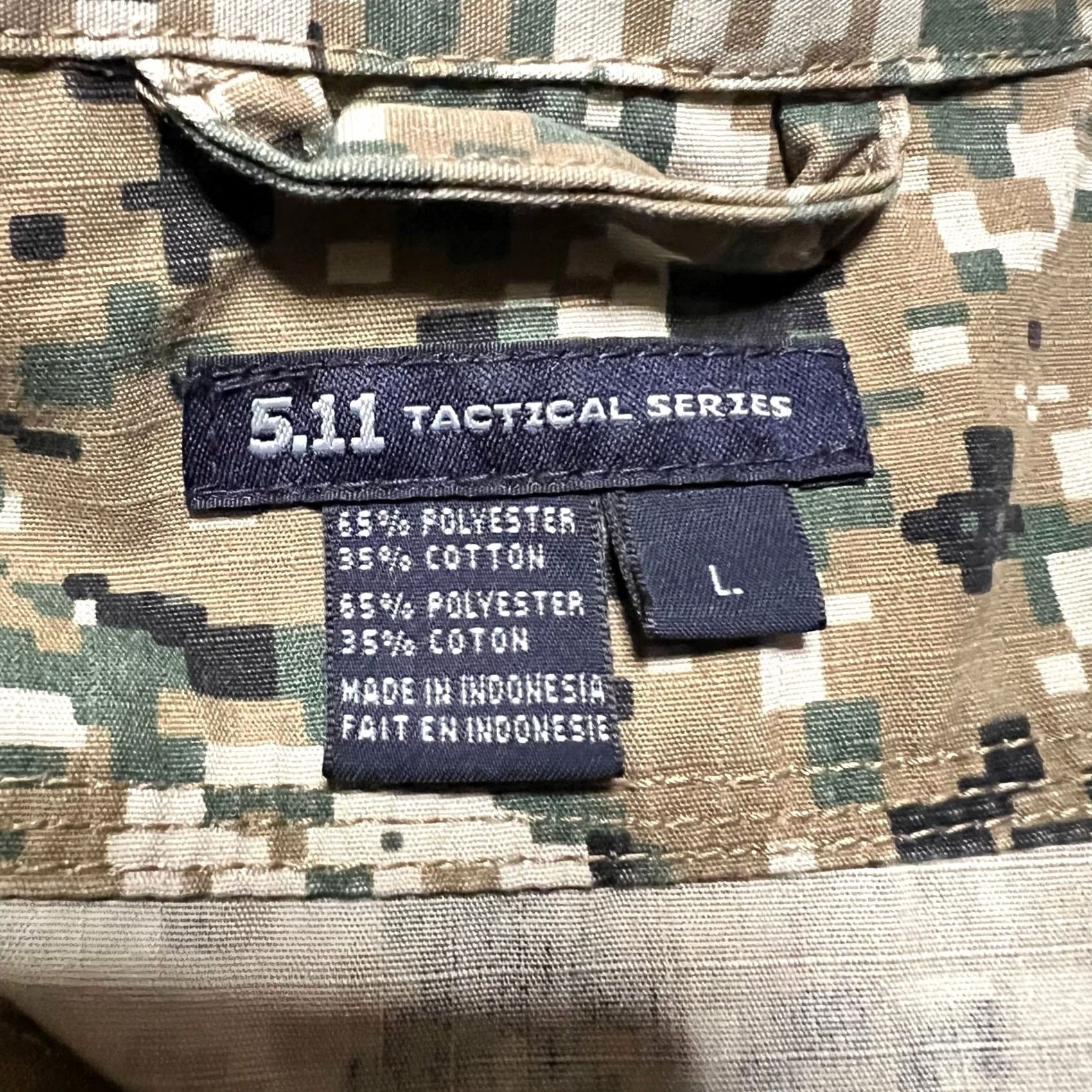 Vintage 5.11 Tactical Shirt Mens Large Taclite TDU Long Sleeve Shirt 72002 Camo Brown Padded elbows Mens L Regular Size US L / EU 52-54 / 3 - 6 Thumbnail