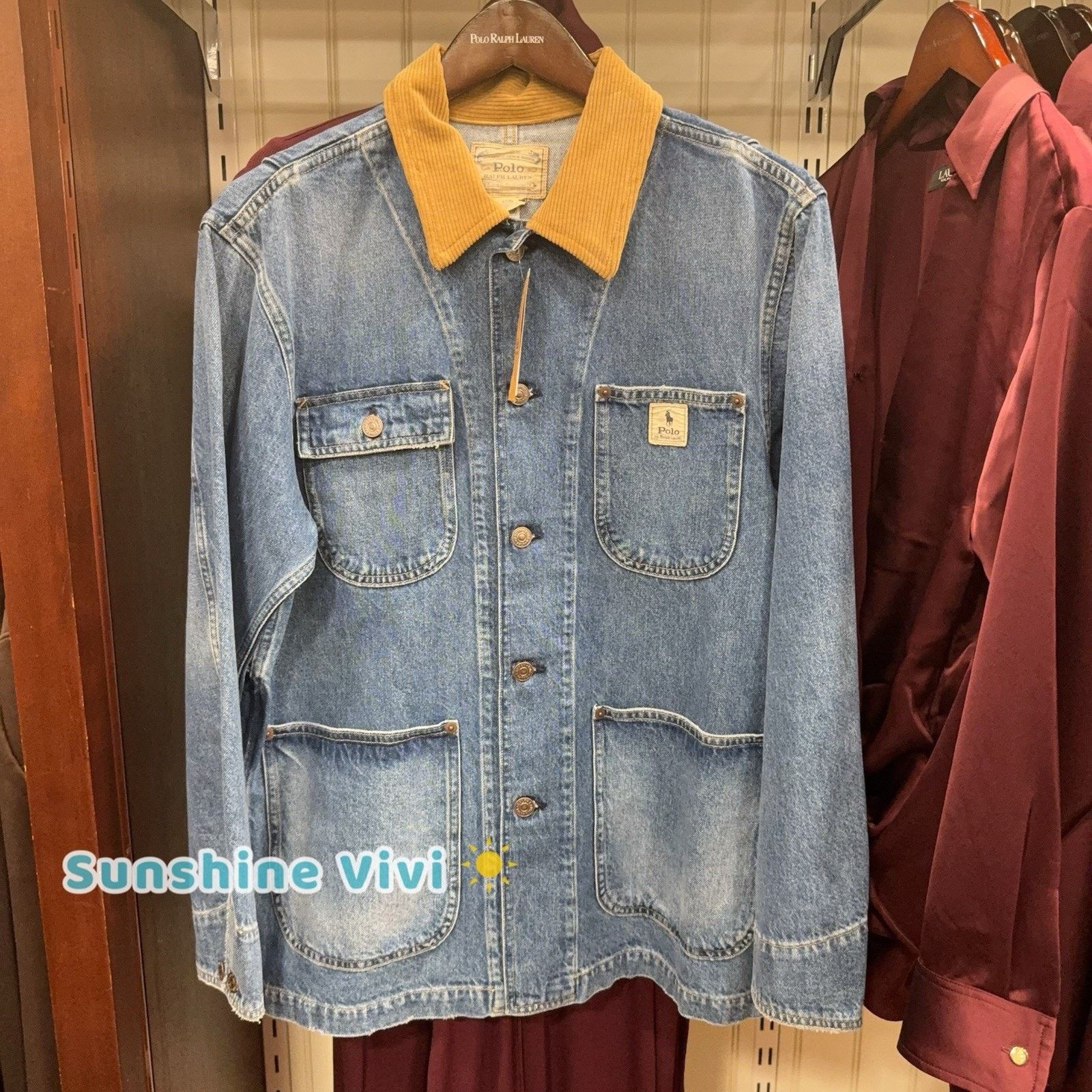 Ralph Lauren NWT Polo Ralph Lauren Women Denim Utility Jacket Corduroy Size US S / EU 44-46 / 1 - 1 Thumbnail