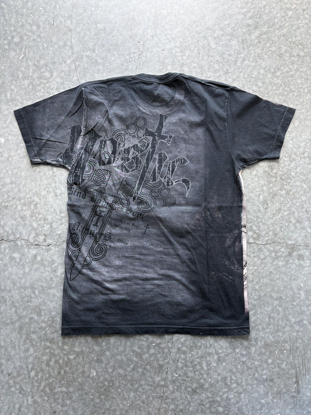 Vintage Vintage Y2K Nostic Angel AOP Graphic Tee Grunge Skater Size US L / EU 52-54 / 3 - 5 Thumbnail