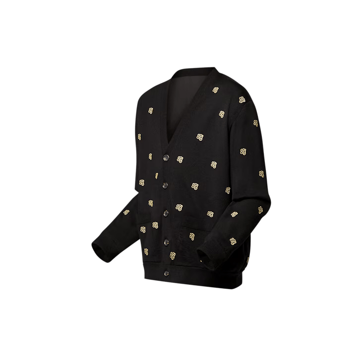 Louis Vuitton Embroidered Wool Cardigan Size US XL / EU 56 / 4 - 2 Thumbnail