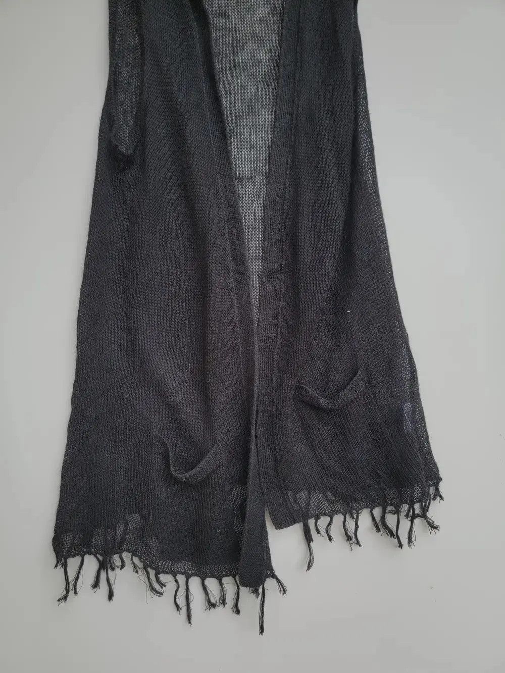 Vintage Vtg PPFM Archival Grunge Distressed Mesh Fringe Vest Size L / US 10 / IT 46 - 4 Thumbnail