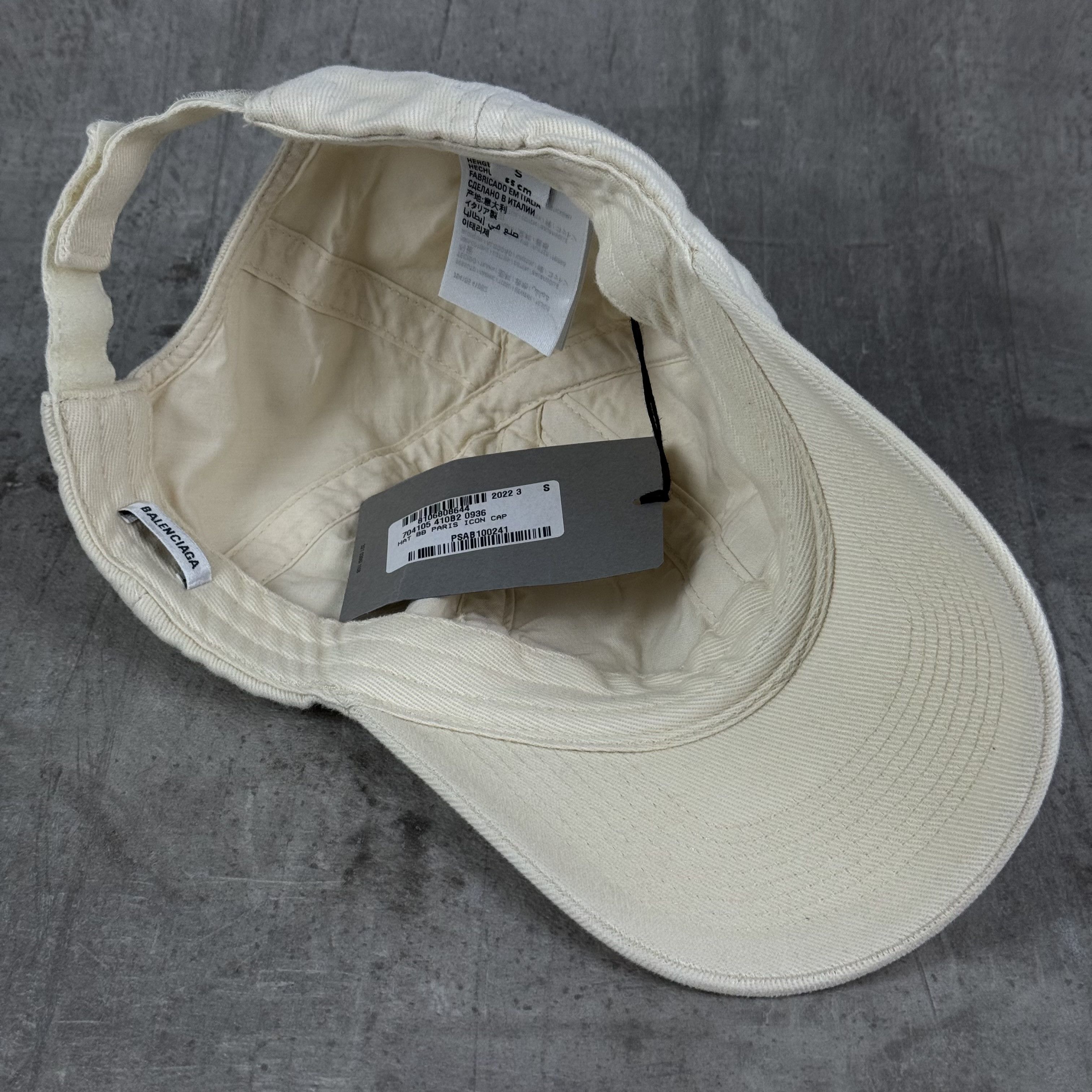 Balenciaga BALENCIAGA BB Paris Icon Hat Cream Size ONE SIZE - 8 Thumbnail