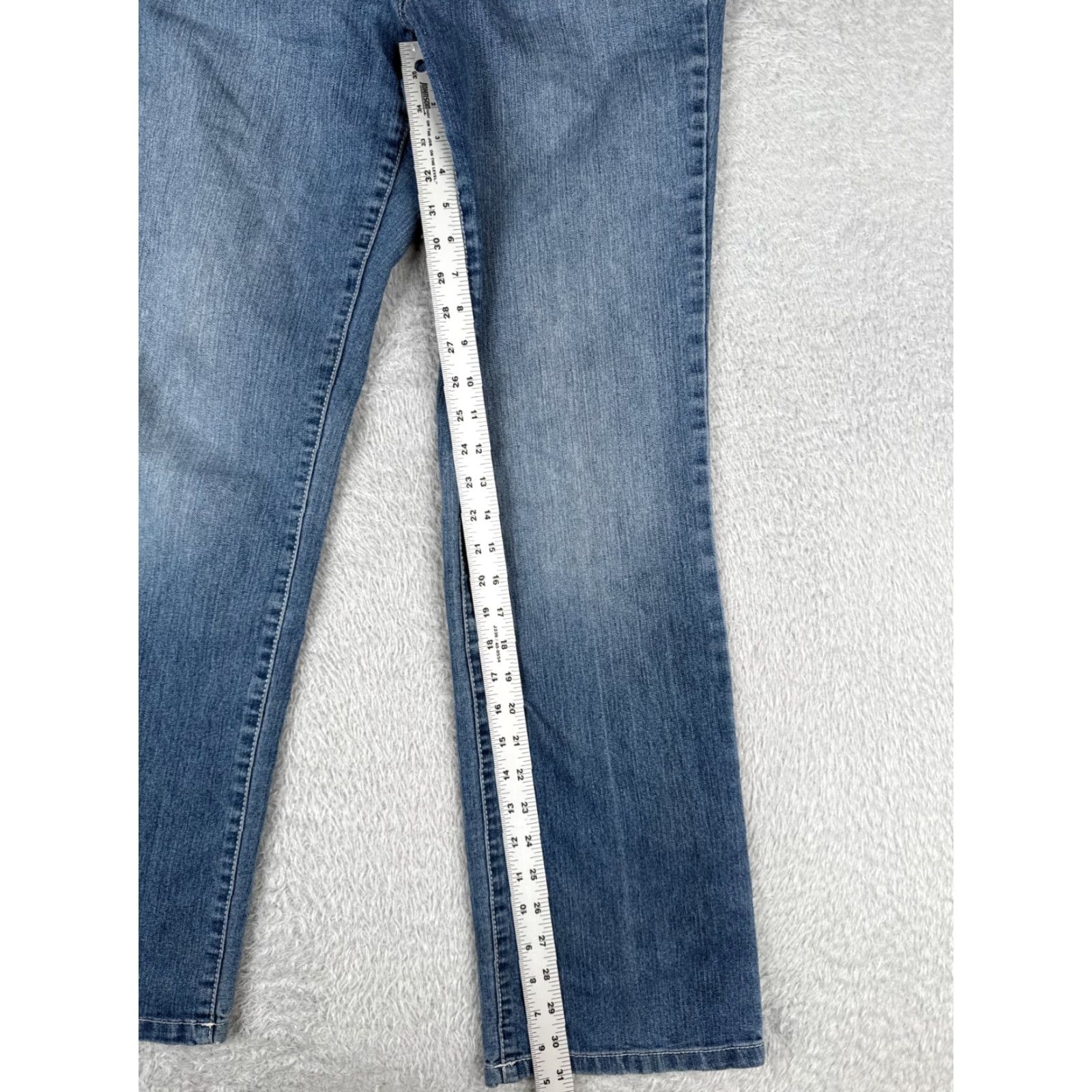 Vintage Style&co Jeans Womens 10 Denim Blue Bootcut 31x31 Regular 5-Pocket Stretch Embroidered Logo Mid Rise Cotton Classic Size 32" / US 10 / IT 46 - 7 Thumbnail