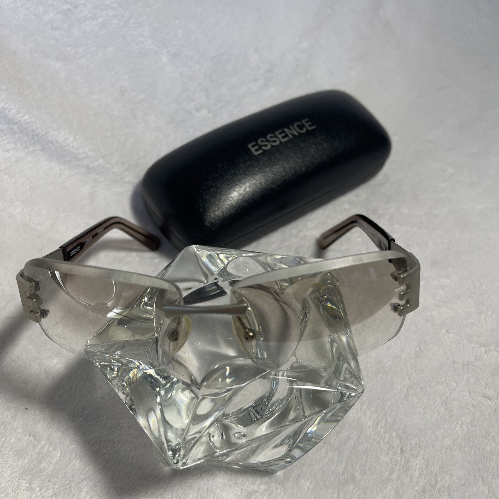 & Other Stories Essence ES 090S Matte Silver Rectangle Mirrored Sunglasses Size 44 - 2 Thumbnail