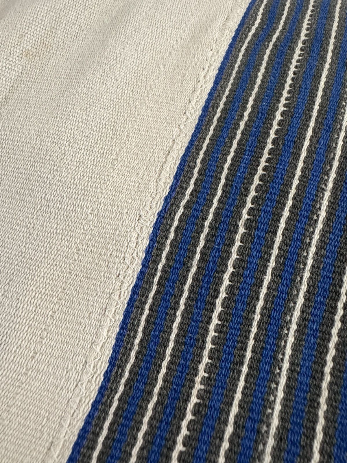 Bode BODE Early Collection 01423 Stripe Shirt Cotton Fringe L/XL Size US L / EU 52-54 / 3 - 18 Thumbnail