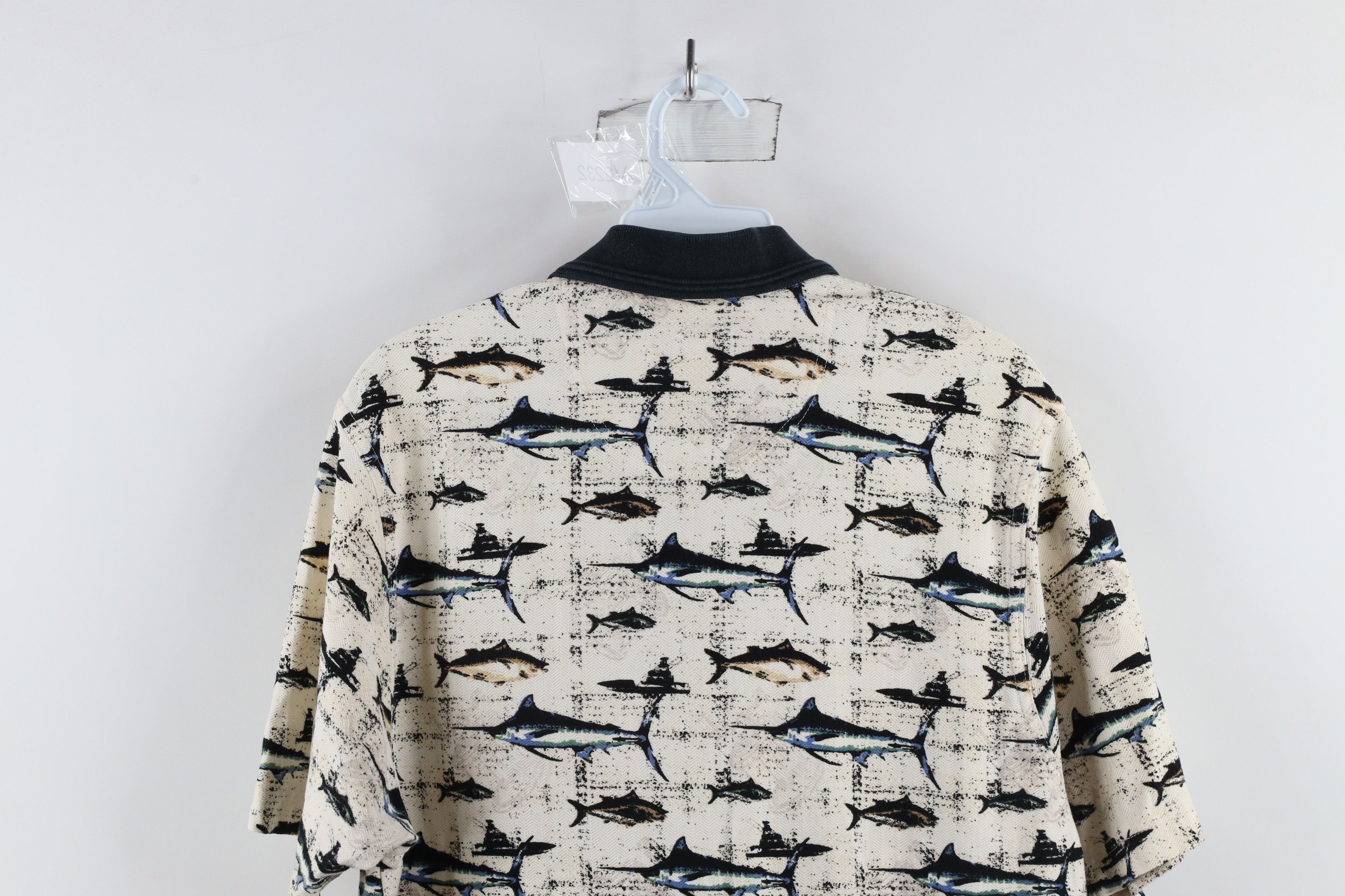 Vintage Vintage 90s Streetwear Over Print Collared Golf Polo Shirt Size US M / EU 48-50 / 2 - 8 Thumbnail