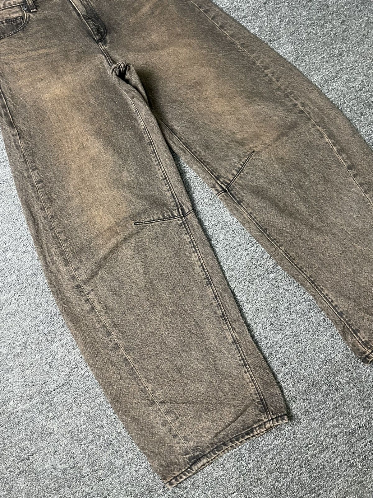 GU × Japanese Brand × Vintage Vintage GU Japanese Brand Barrel Leg Jeans (133) Size US 29 - 3 Thumbnail