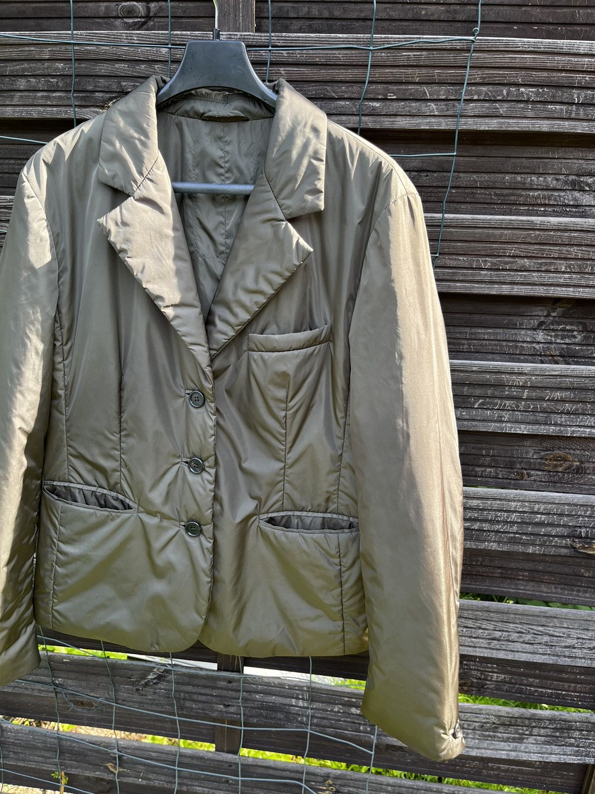 archive PRADA leather & nylon jacket