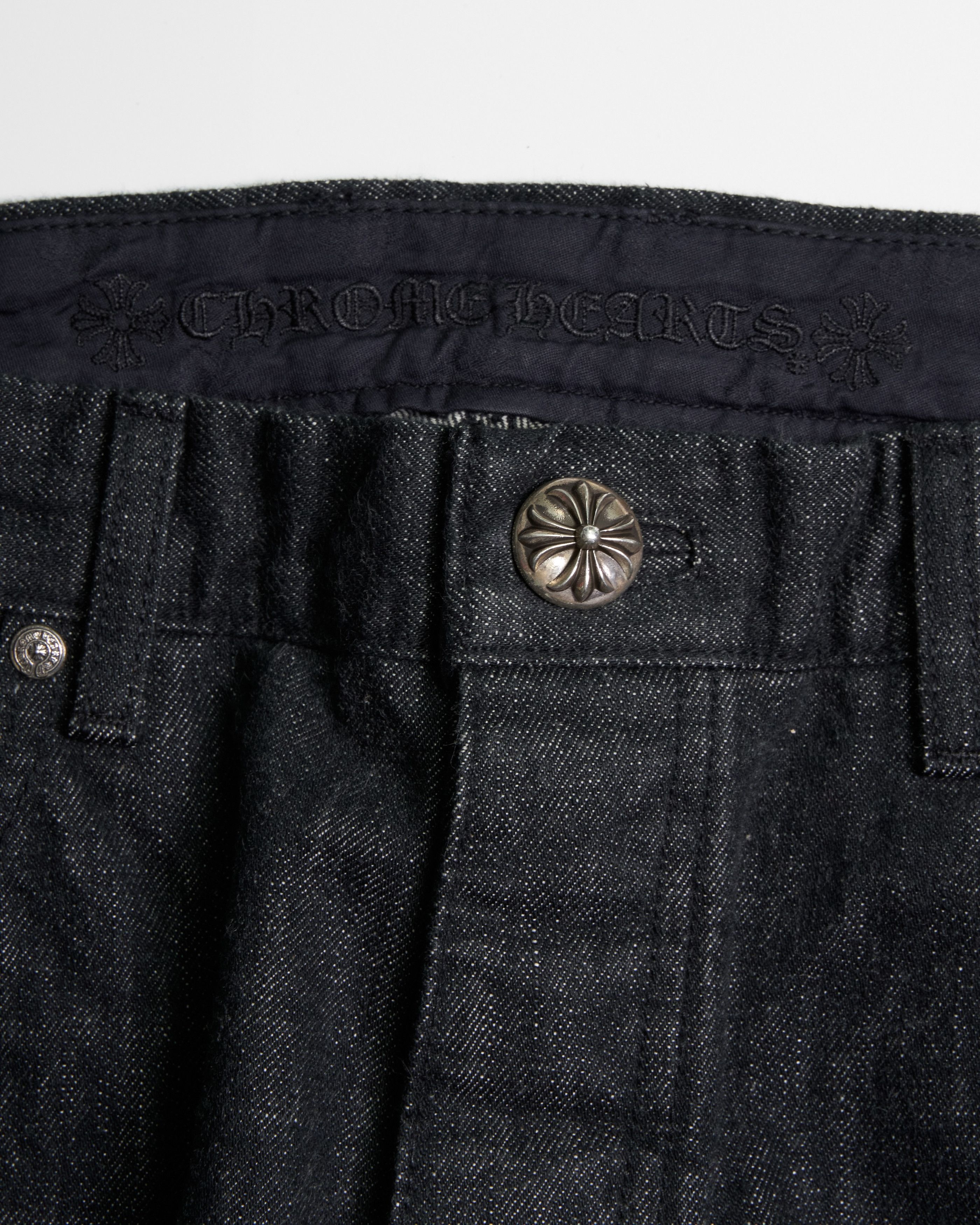Chrome Hearts CHROME HEARTS Black Double Knee Star Patches Denim Size US 34 / EU 50 - 4 Thumbnail