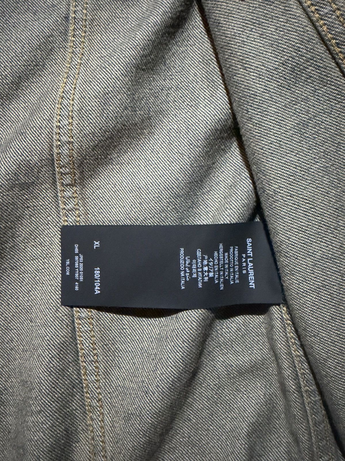 Yves Saint Laurent YSL SAINT LAURENT DENIM JACKET Size US XL / EU 56 / 4 - 7 Thumbnail