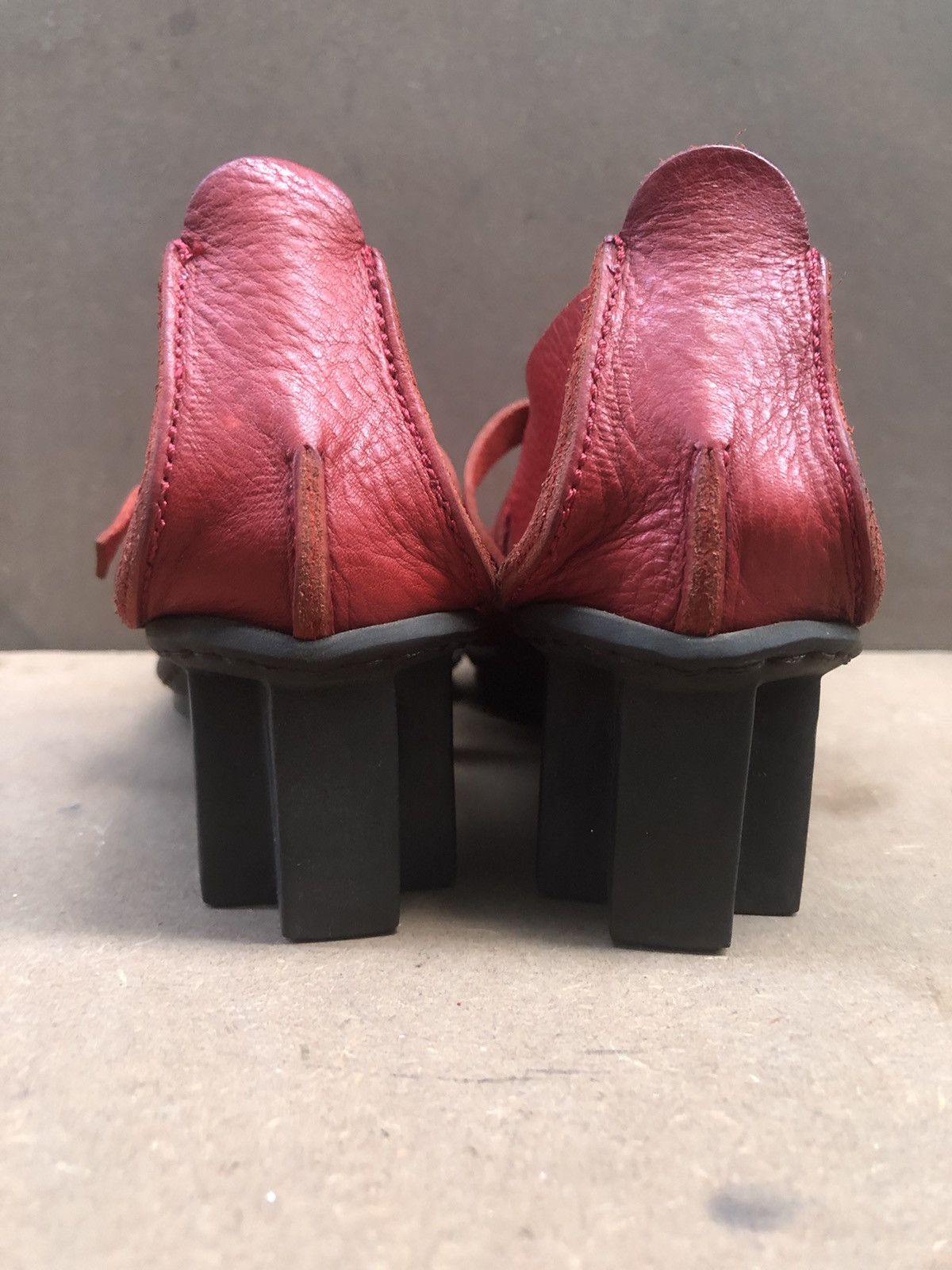 Trippen Trippen Red Calfskin Leather Women’s Mary Jane shoes size 39 Size US 8 / IT 38 - 14 Thumbnail