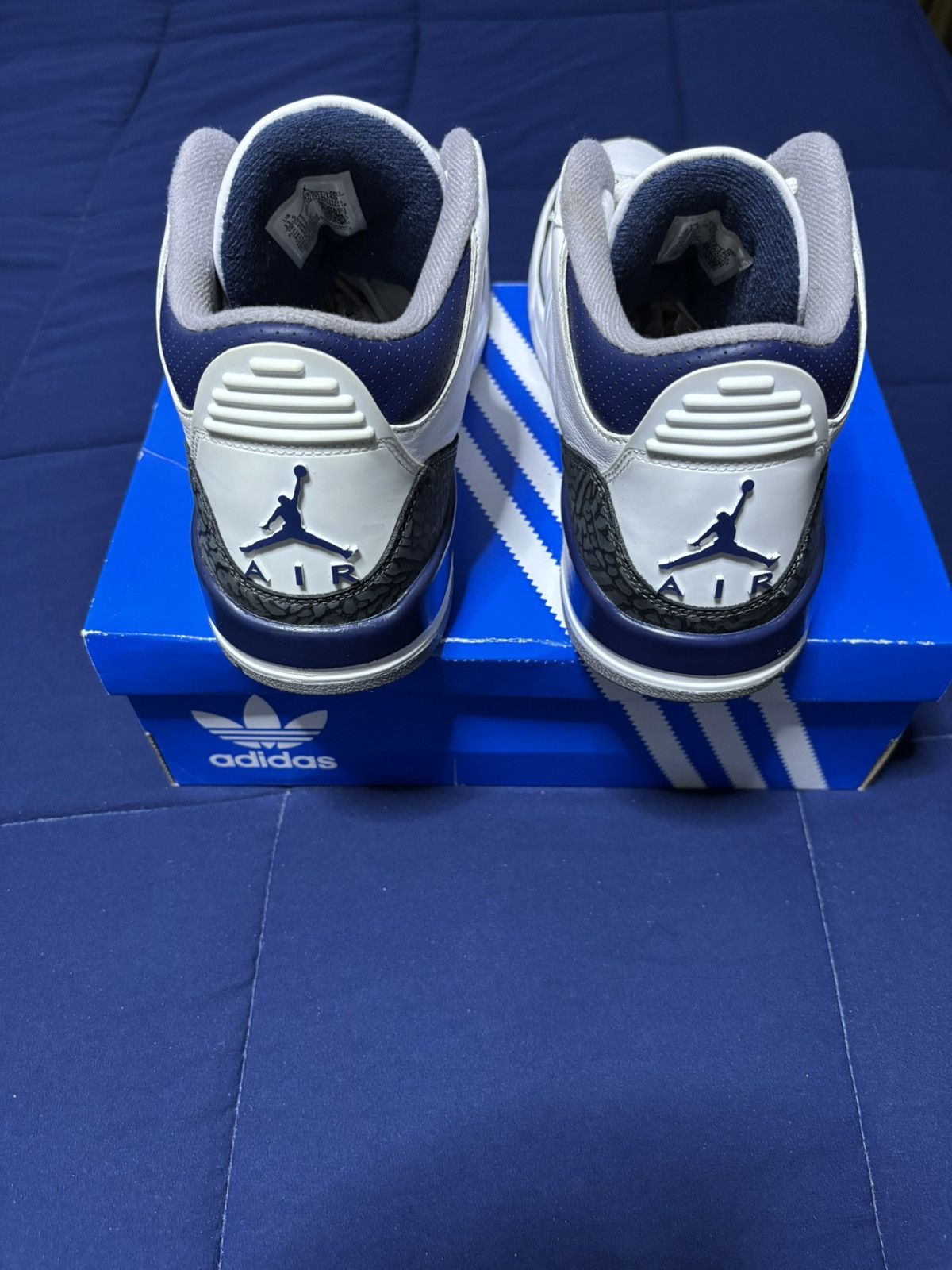 Jordan Brand Air Jordan 3 Retro Midnight Navy 2023 Size 11.5 Size US 11.5 / EU 44-45 - 5 Thumbnail