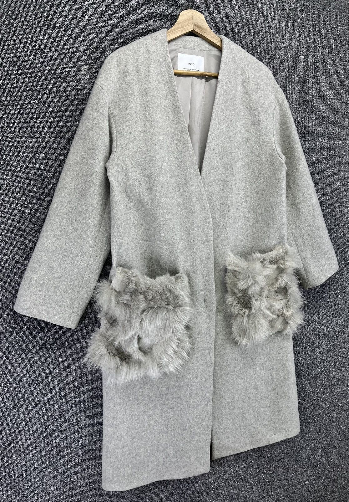 Vintage Vintage Yohji Yamamoto Ined Fur Pocket Long Jacket Size M / US 6-8 / IT 42-44 - 2 Thumbnail