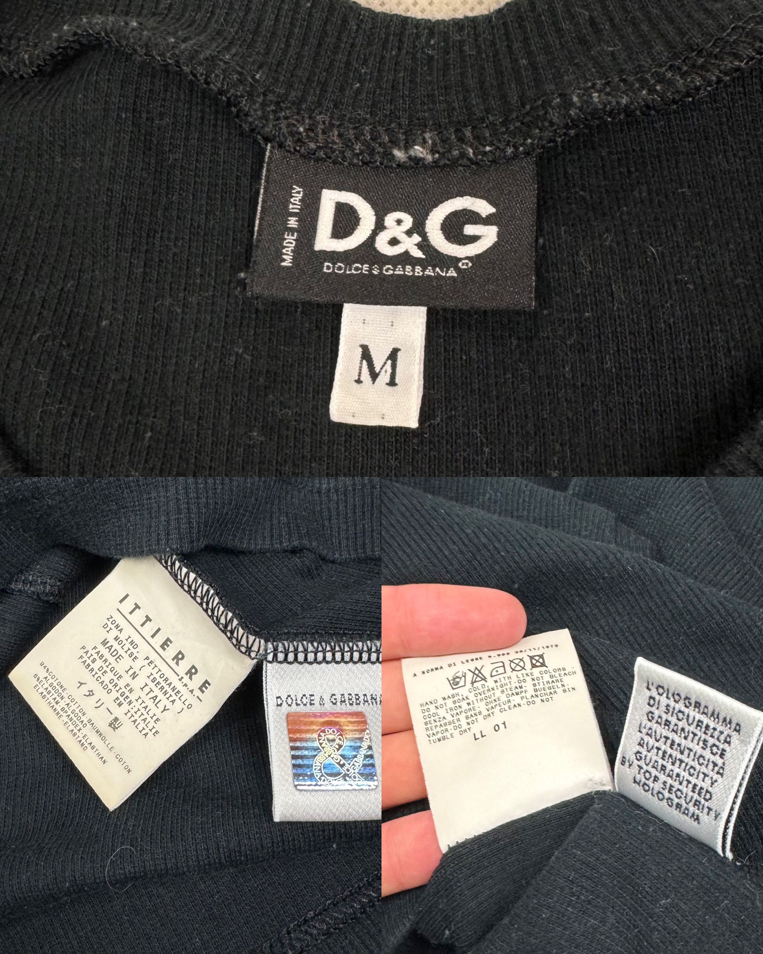 Dolce & Gabbana Dolce & Gabbana Women's Black Cotton Knit Pullover Sweater M Size M / US 6-8 / IT 42-44 - 2 Thumbnail