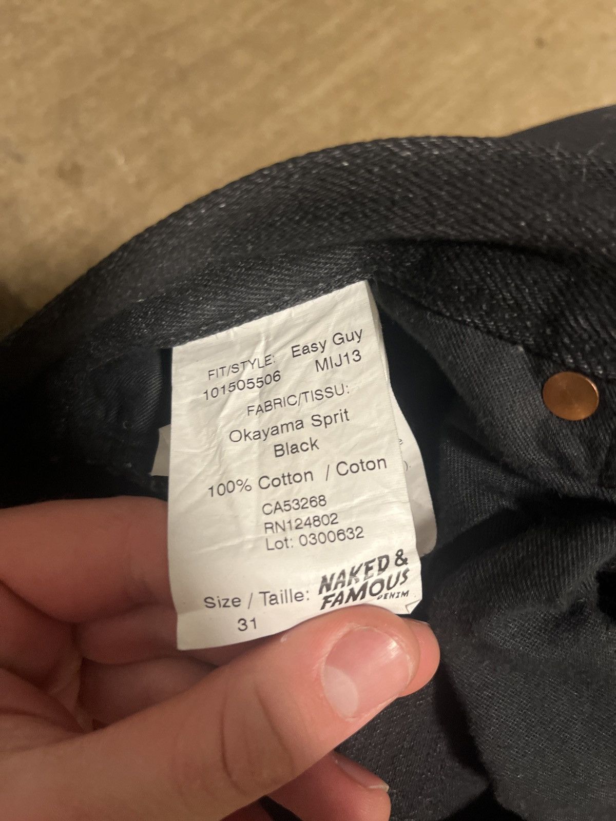 Naked & Famous Naked and famous MIJ 13 Okayama spirit. Japanese selvedge. Size US 31 - 4 Thumbnail