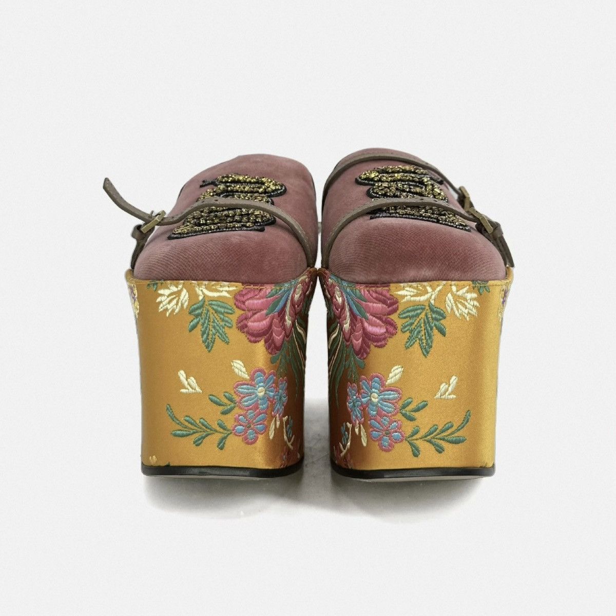 Gucci Gucci Runway Two Way Kingsnake Velvet Mules Size US 6 / IT 36 - 2 Thumbnail