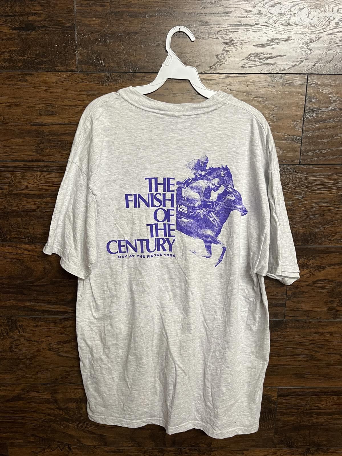 Hanes VTG Vista Paint T-shirt Day at the Races 1999 Santa Anita XL Size US XL / EU 56 / 4 - 1 Thumbnail