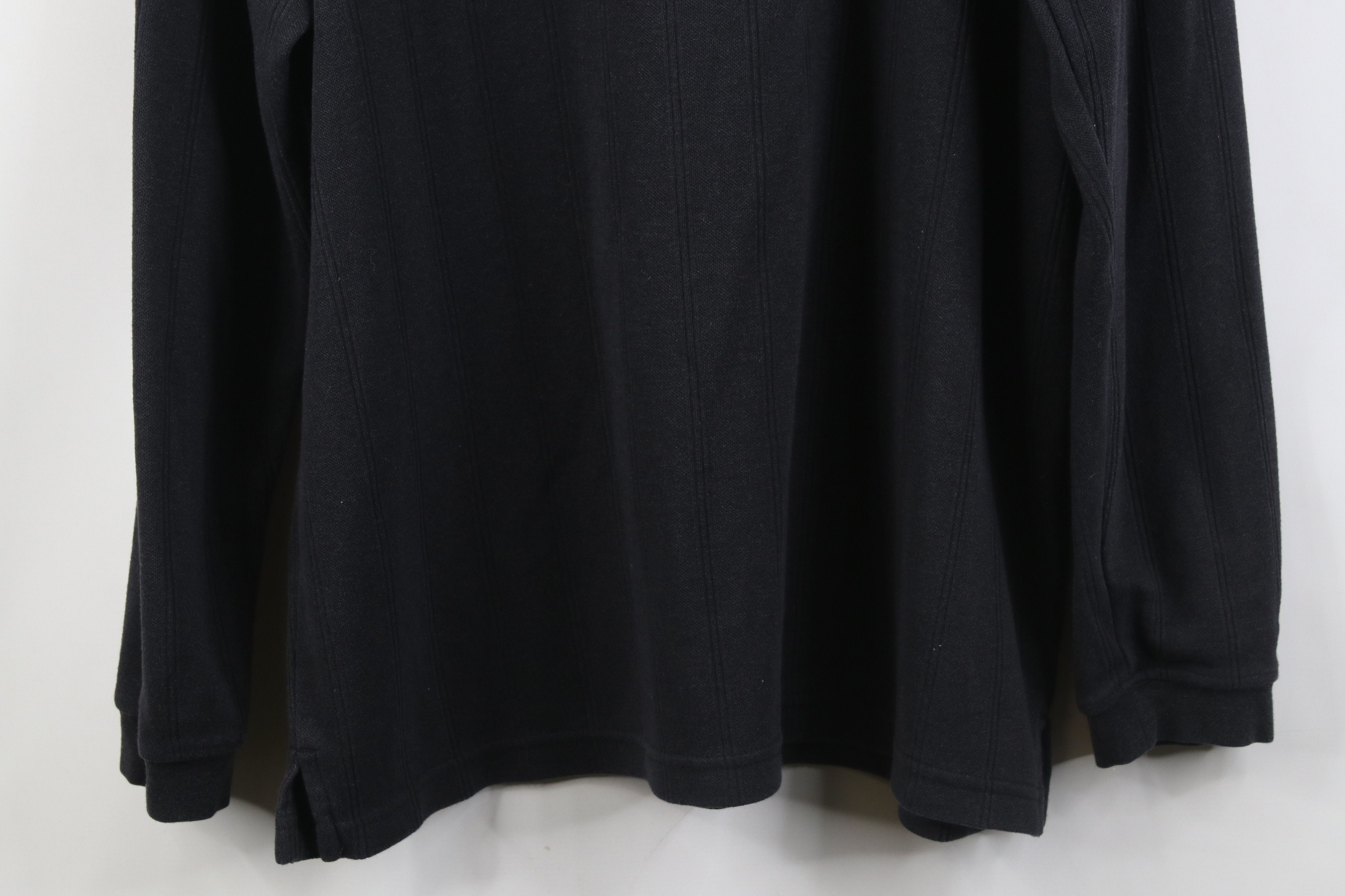 Vintage Vintage 90s Streetwear Knit Long Sleeve Polo Shirt Gray Size US L / EU 52-54 / 3 - 10 Thumbnail