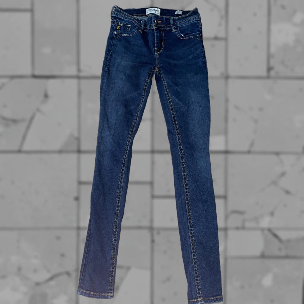 Denime VINTAGE Mek Denim USA Kazan Legging Jeans Women 27x32 Blue Denim Straight Pants USA Theme Size 27" / US 4 / IT 40 - 1 Thumbnail