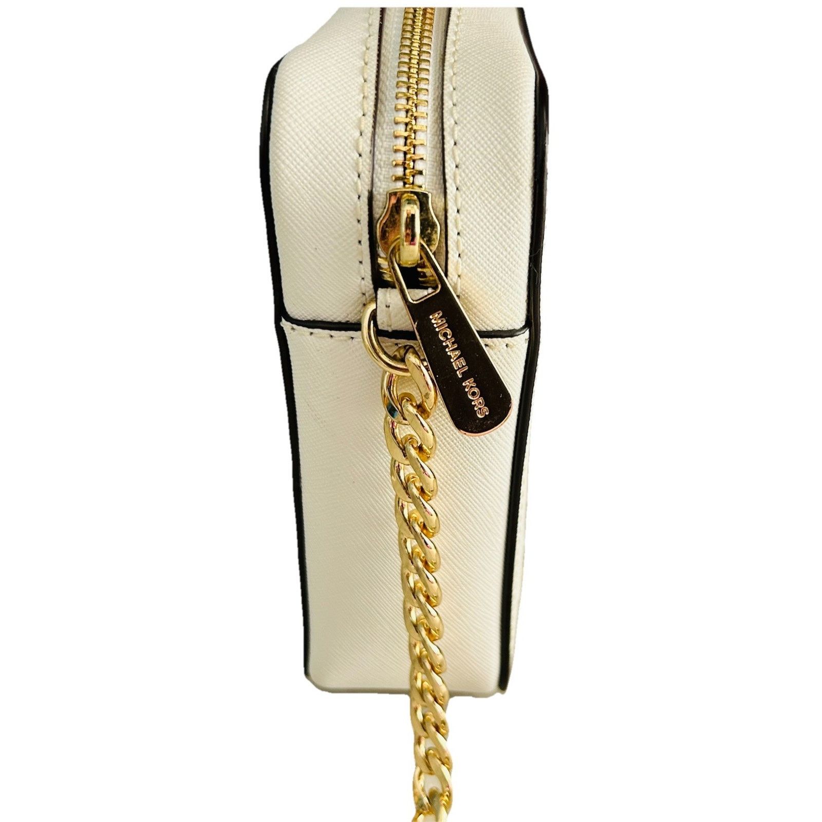 Michael Kors Michael Kors Ginny Leather Crossbody White Embellished Size ONE SIZE - 2 Thumbnail