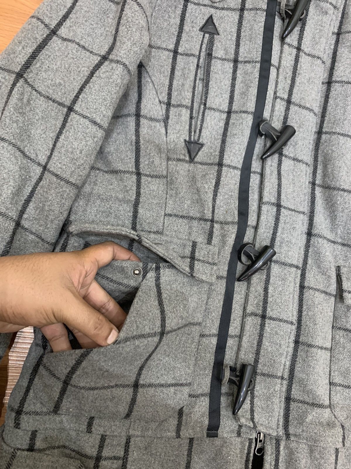 If Six Was Nine × Japanese Brand × Le Grande Bleu (L.G.B.) Semantic design Fur hoodie bondage multipocket LGB style Size US L / EU 52-54 / 3 - 8 Thumbnail